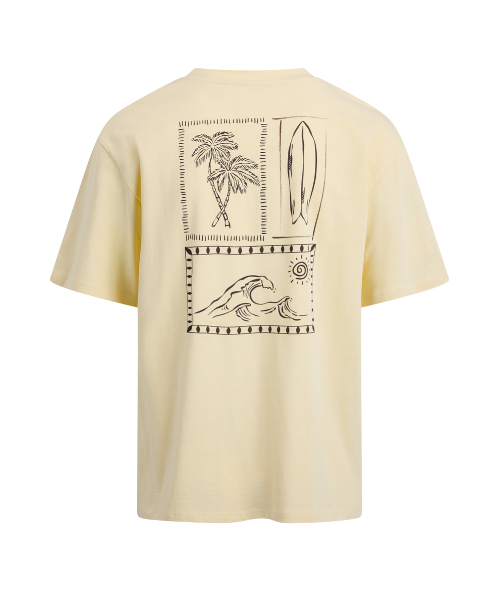 Urban Pioneers Male Flavio Tee T-SHIRT ALMOND OIL SURFER