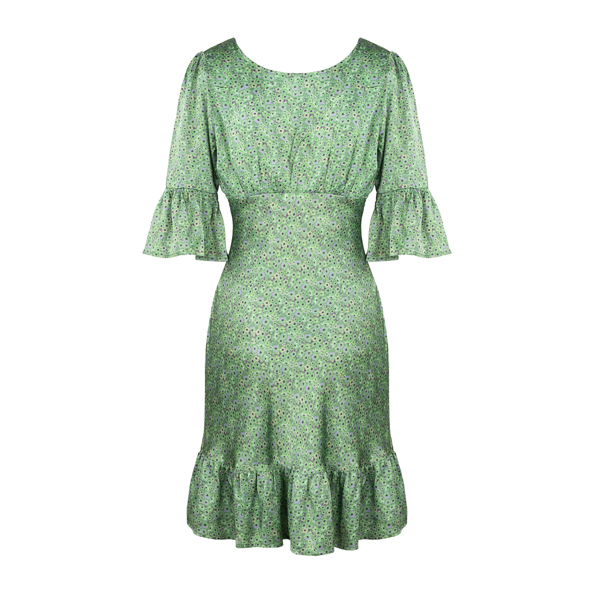 Urban Pioneers Female Florence Dress DRESS GREEN AOP
