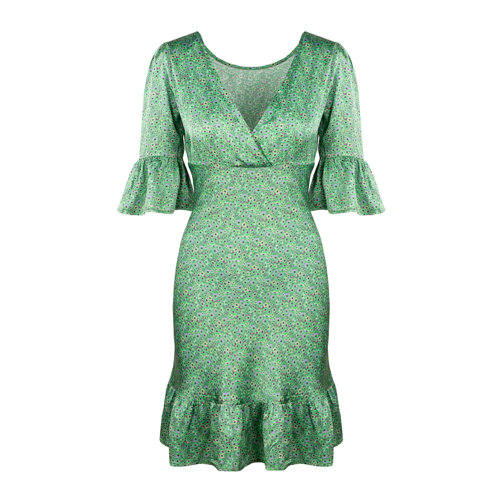 Urban Pioneers Female Florence Dress DRESS GREEN AOP