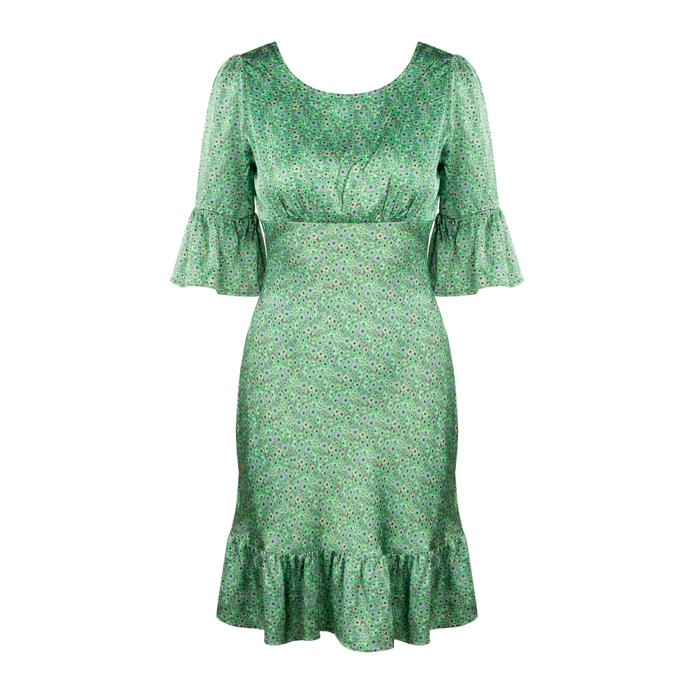 Urban Pioneers Female Florence Dress DRESS GREEN AOP