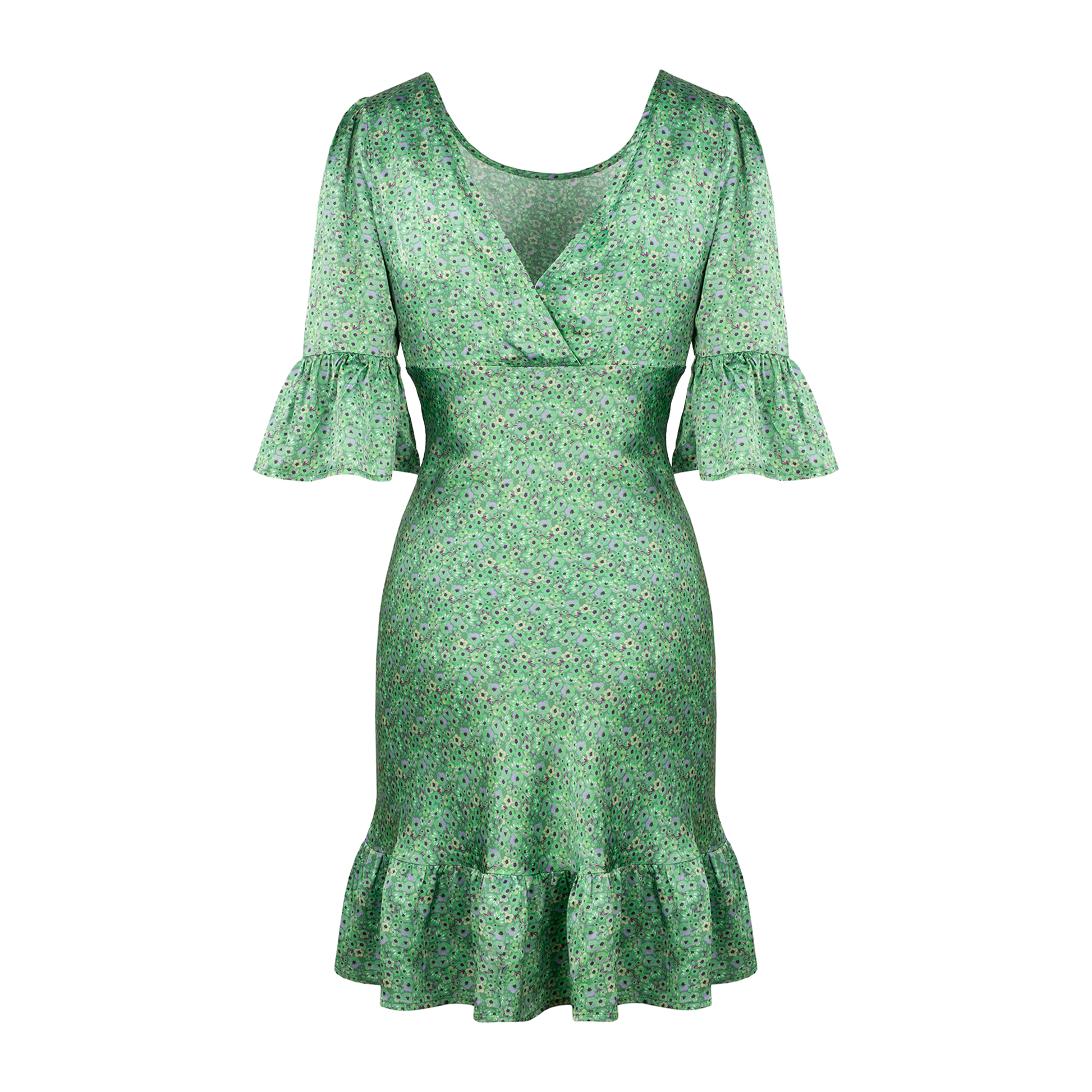 Urban Pioneers Female Florence Dress DRESS GREEN AOP