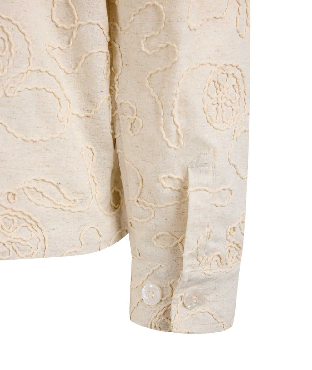 Urban Pioneers Male Florian Overshirt OVERSHIRT CREAM AOP