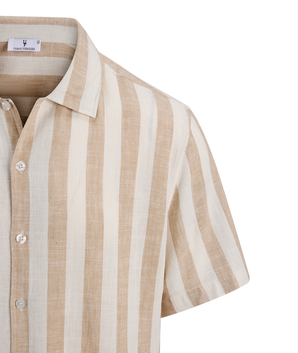 Urban Pioneers Male Folke Shirt SS SS SHIRT SAND
