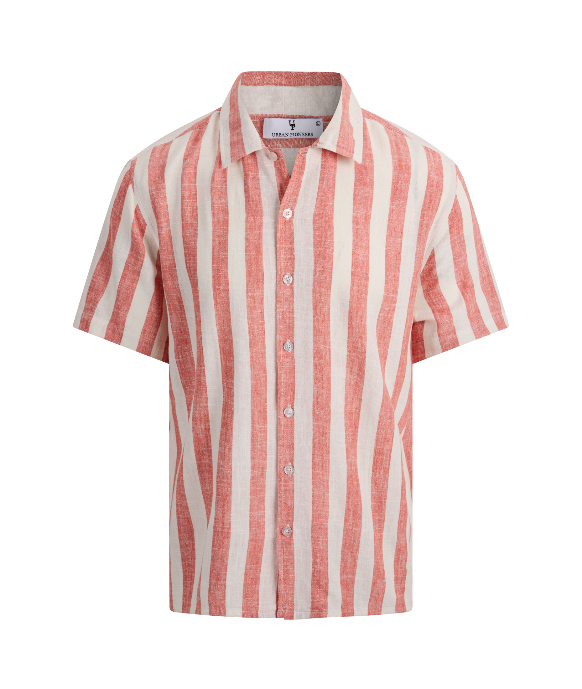Urban Pioneers Male Folke Shirt SS SS SHIRT WASHED RED