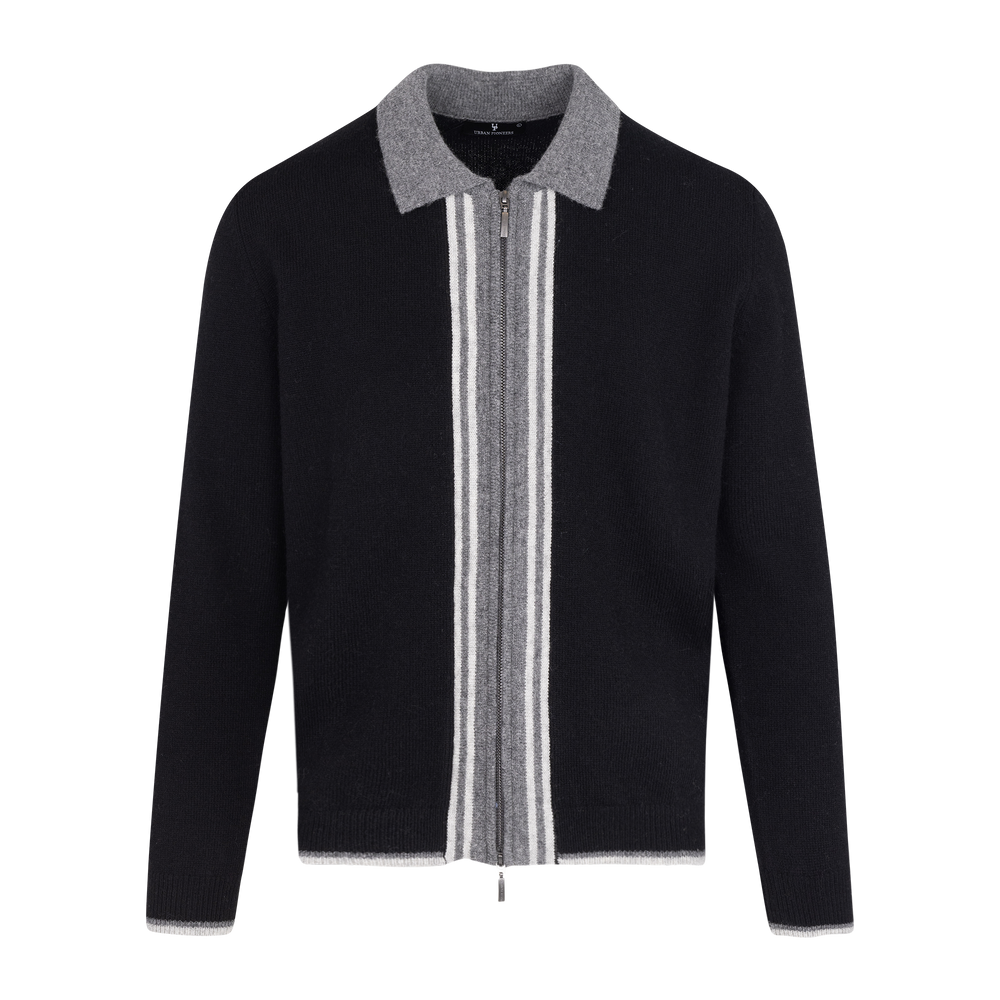Urban Pioneers Male Ford zip CARDIGAN BLACK