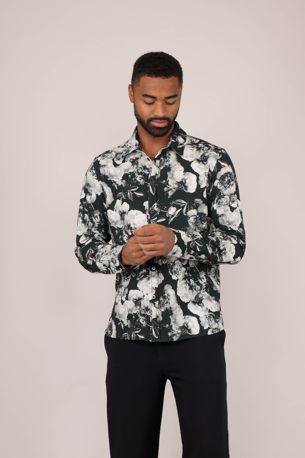 Urban Pioneers Male Frodo Shirt SHIRT BLACK AOP