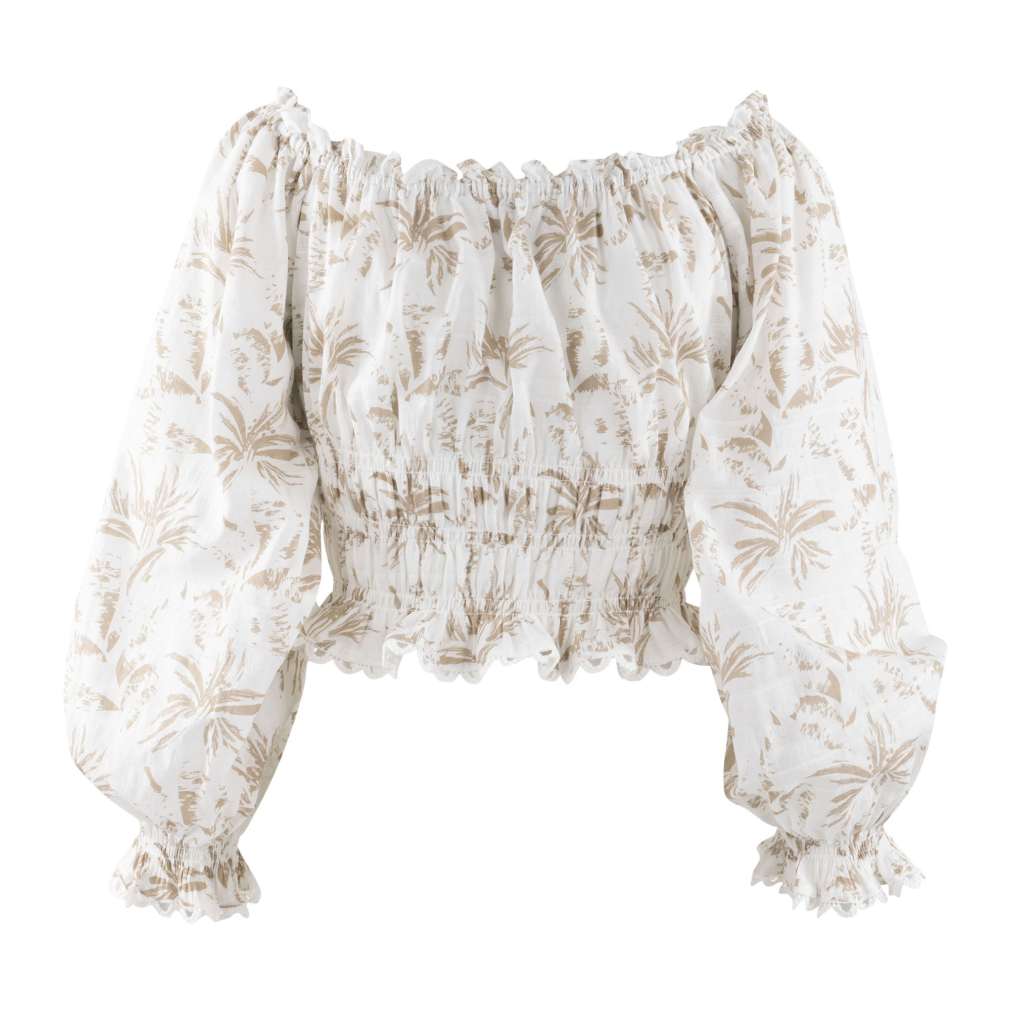 Urban Pioneers Female Gamela Top TOP SAND AOP