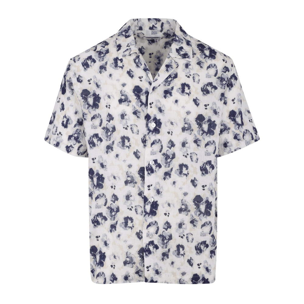 Urban Pioneers Male Gaston SS SHIRT BLUE AOP