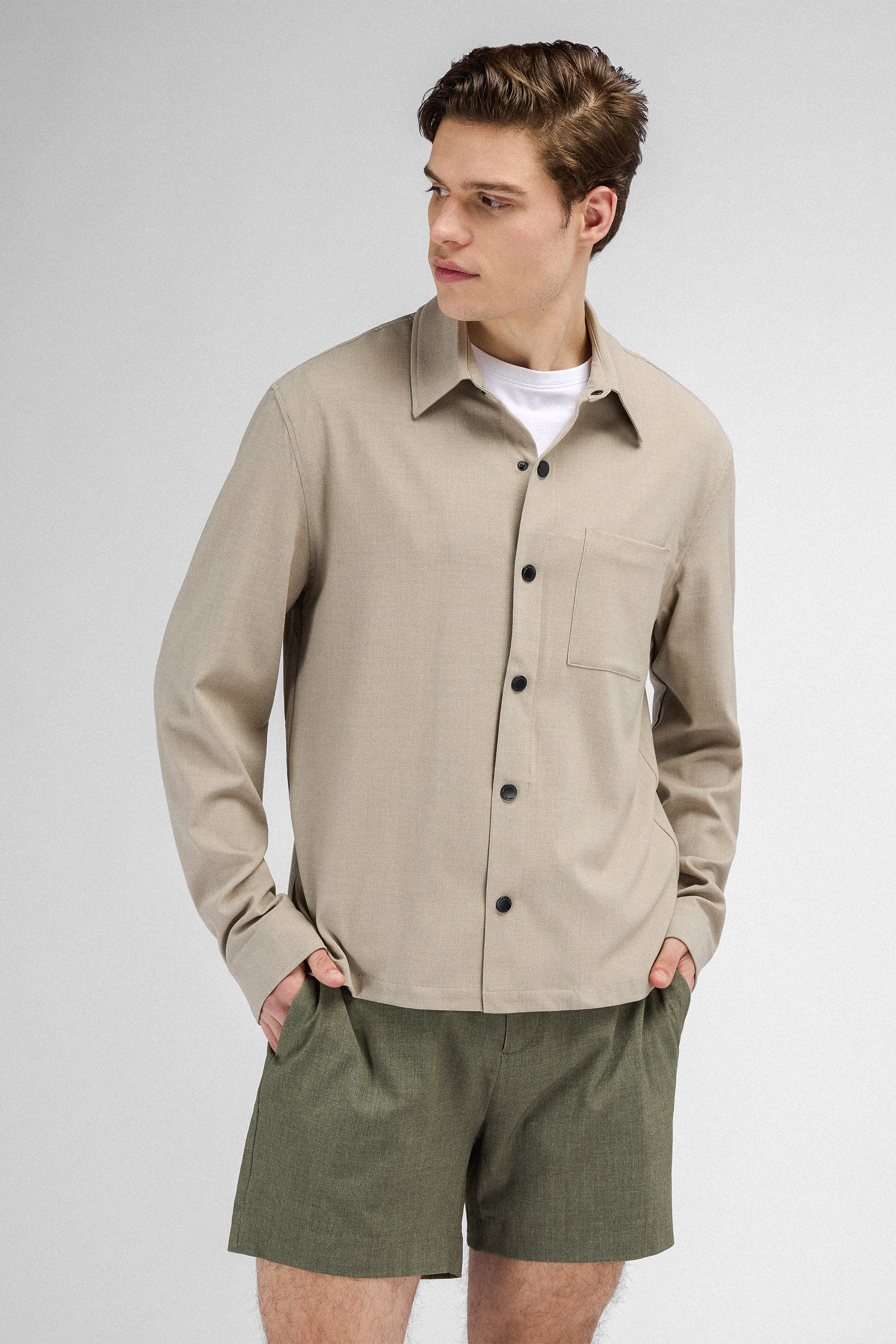 Urban Pioneers Male Gilbert LS Shirt SHIRT SAND