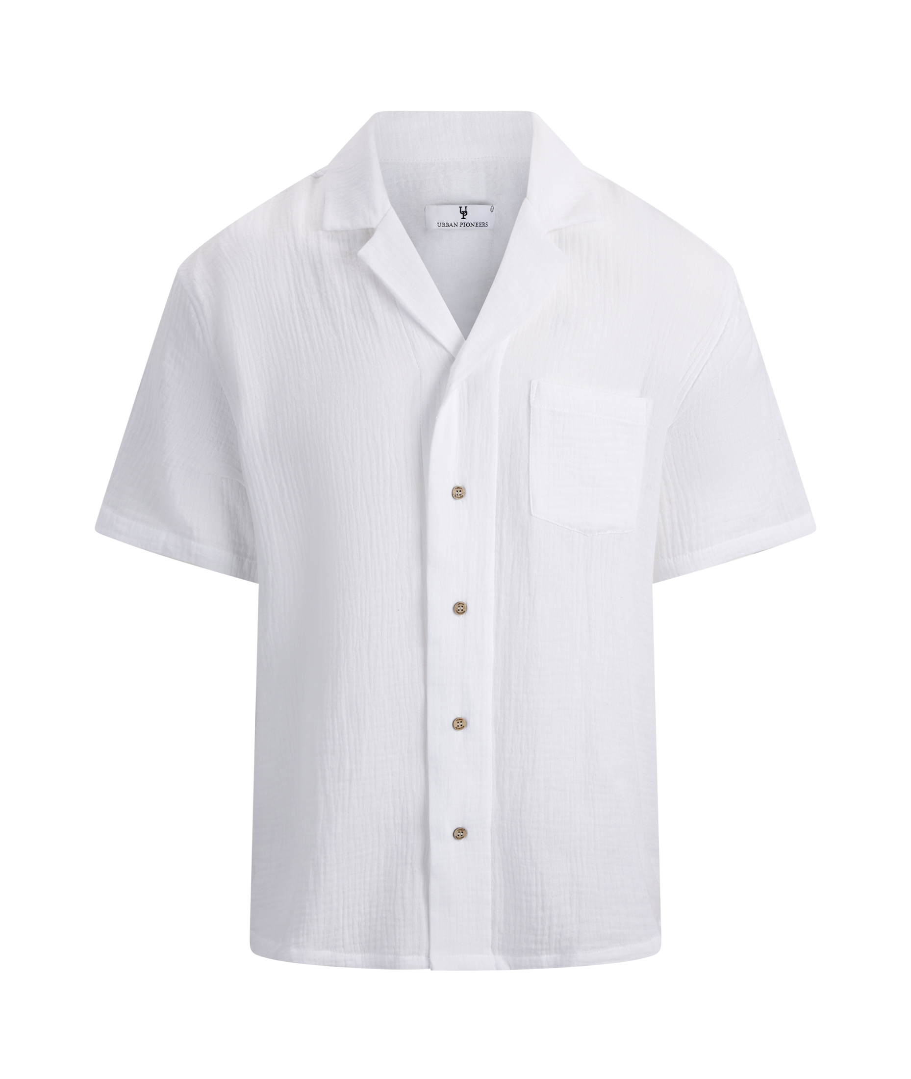 Urban Pioneers Male Giorgio SS Shirt SS SHIRT WHITE