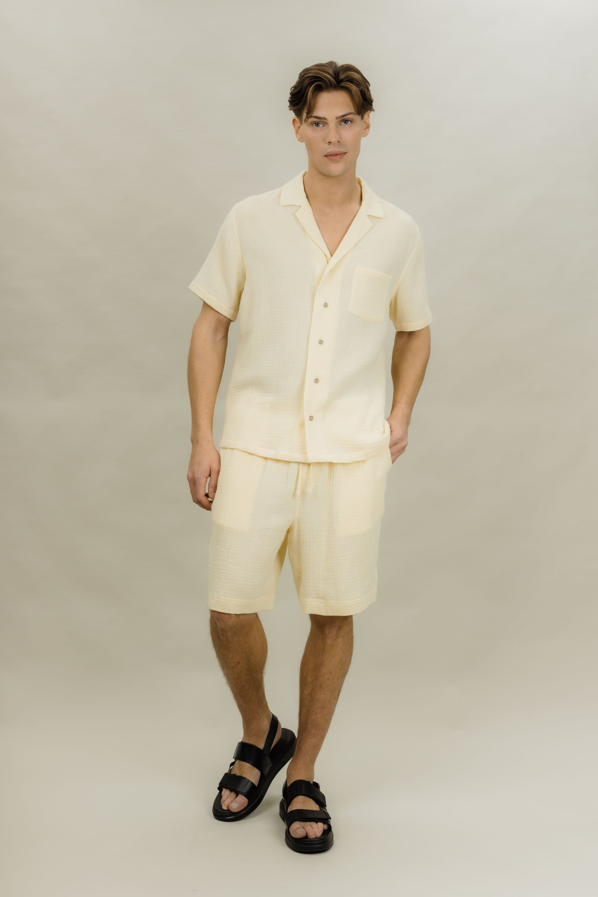 Urban Pioneers Male Giorgio Shorts SHORTS PALE YELLOW