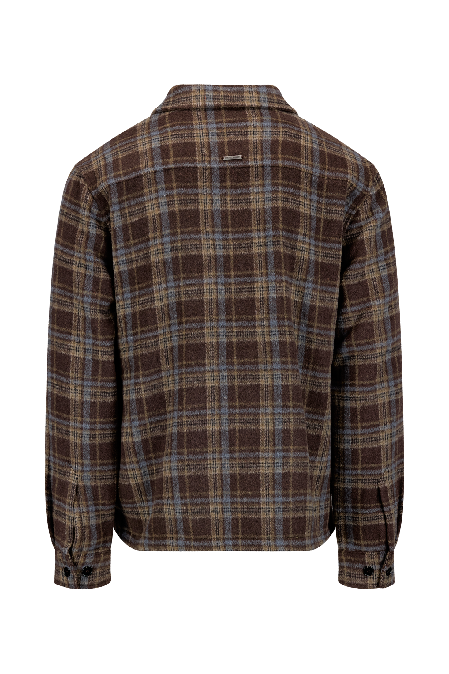 Urban Pioneers Male Guido Zip Shirt SHIRT BLUE CHECK