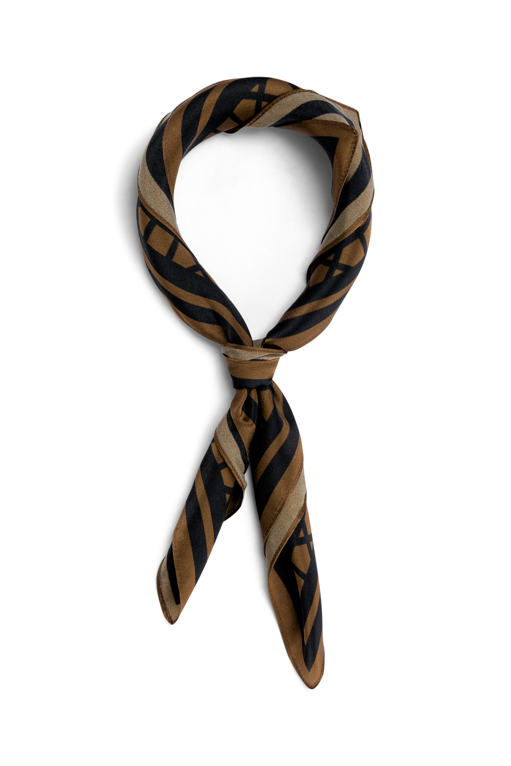 Urban Pioneers Uni Havana Silk Scarf SCARF COFFEE