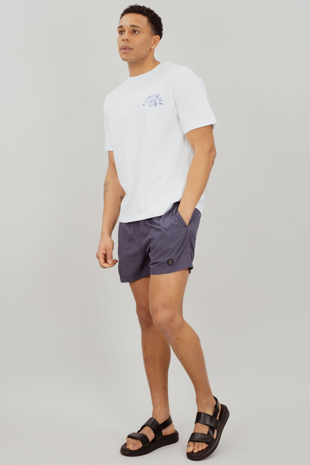 Urban Pioneers Male Hawaii Shorts SHORTS GRAPHITE