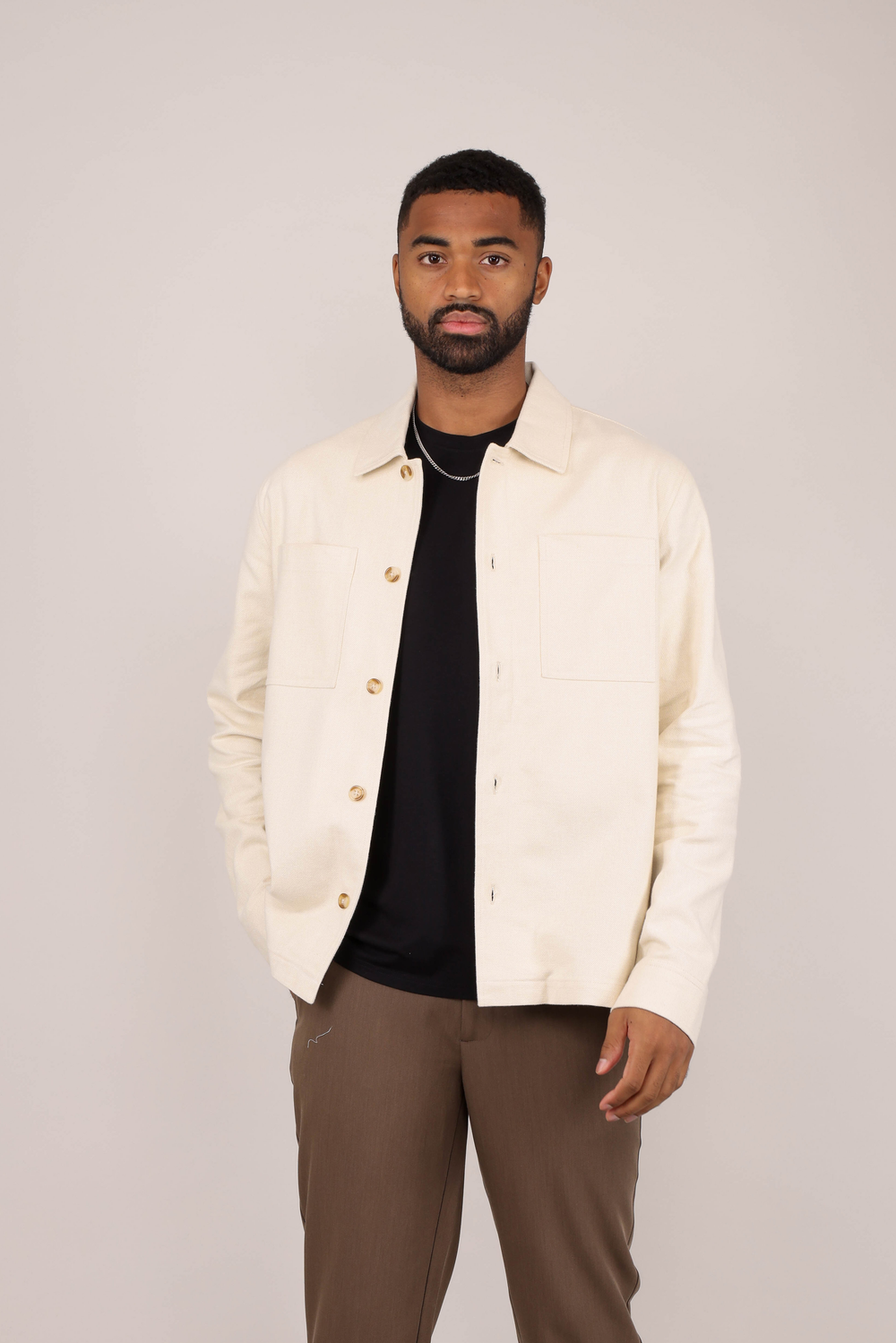 Urban Pioneers Male Isku Overshirt SHIRT CREAM
