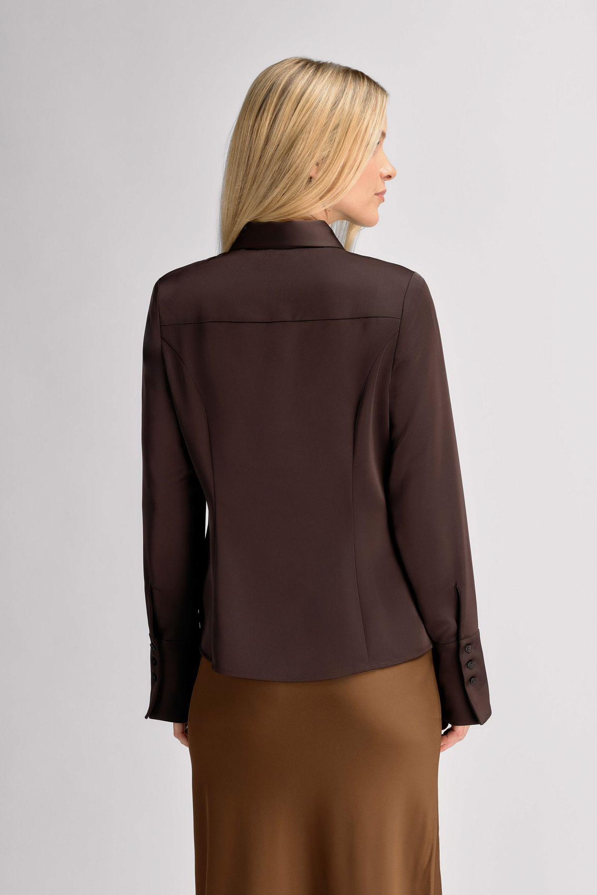 Urban Pioneers Female Jacinda Shirt BLOUSE BLACK COFFEE