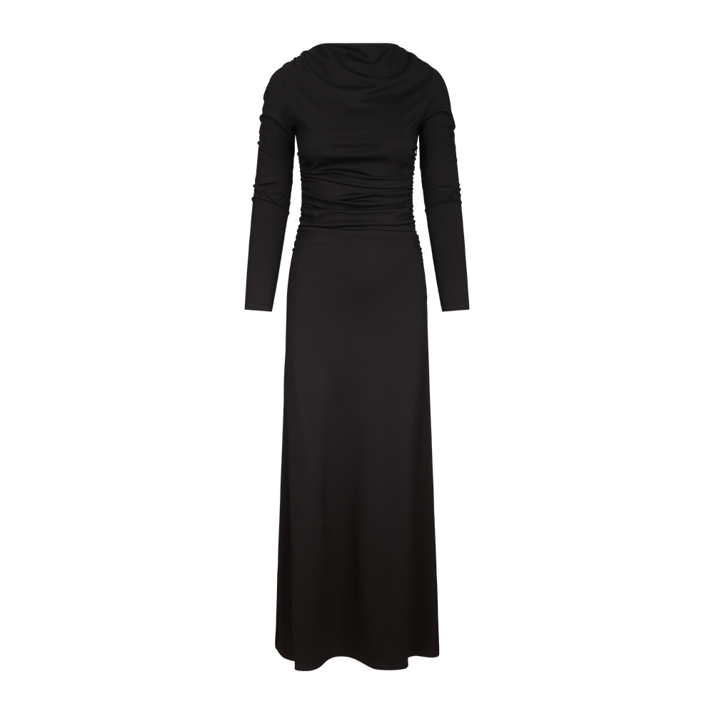 black dress urban UO Bri Double Bow Satin Mini Dress