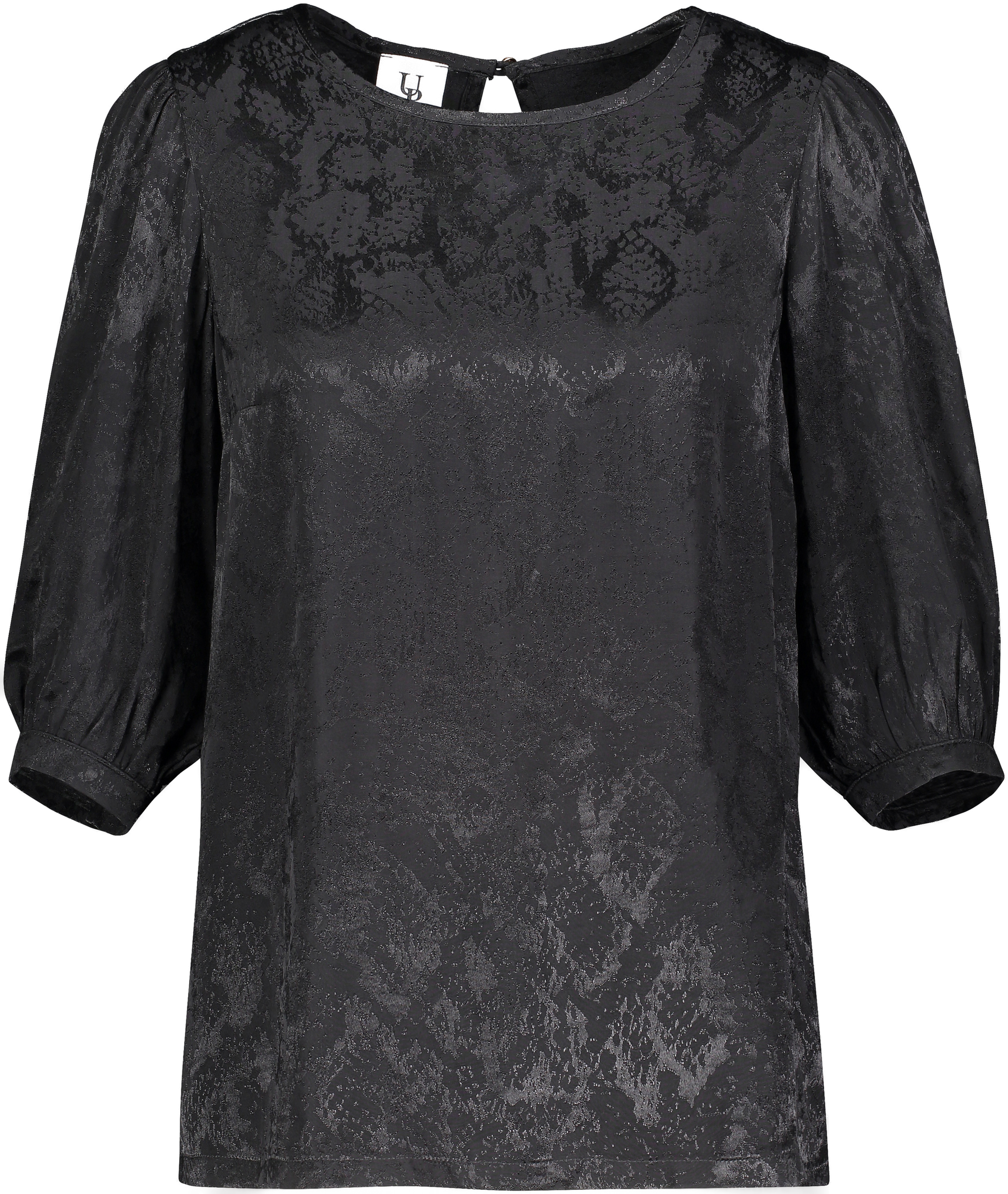 Jamila jacquard blouse with 3/4 sleeves