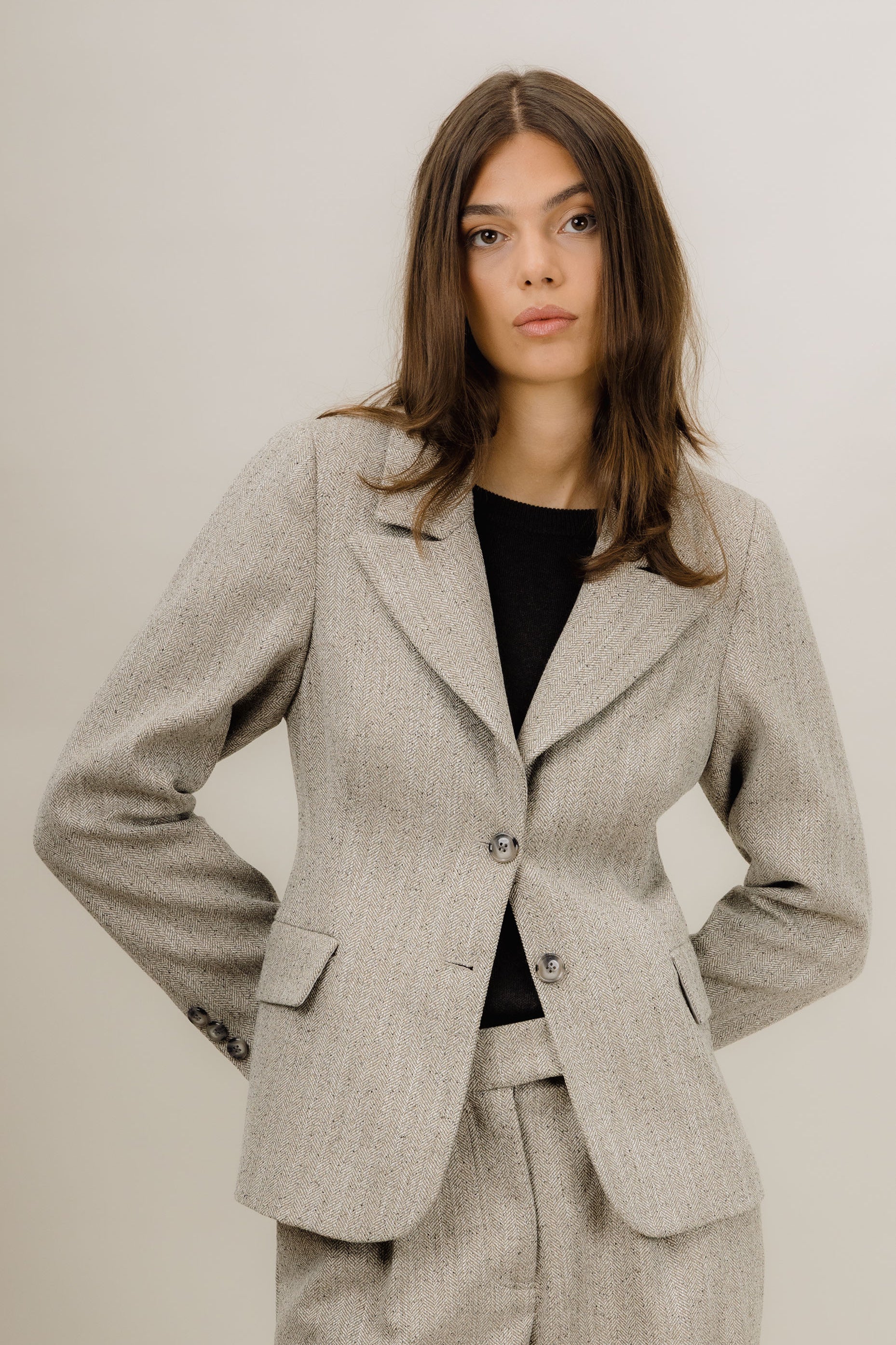 Urban Pioneers Female Jasmine Blazer BLAZER GREY SAND
