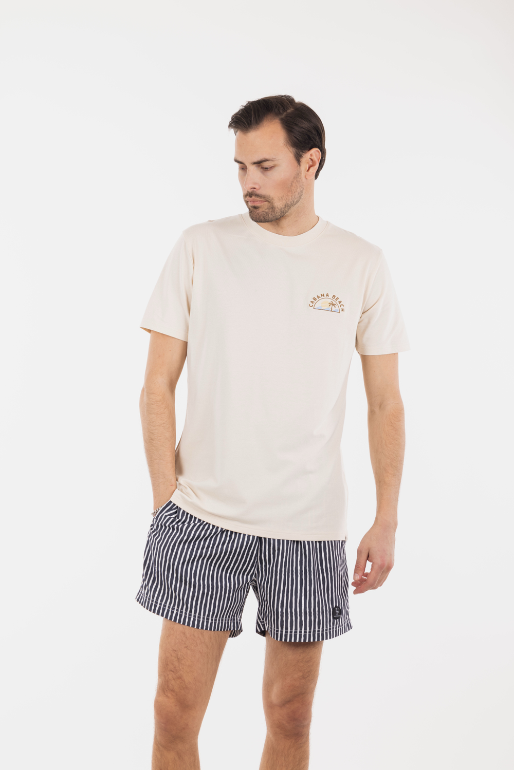 Urban Pioneers Male Javier tee T-SHIRT BIRCH