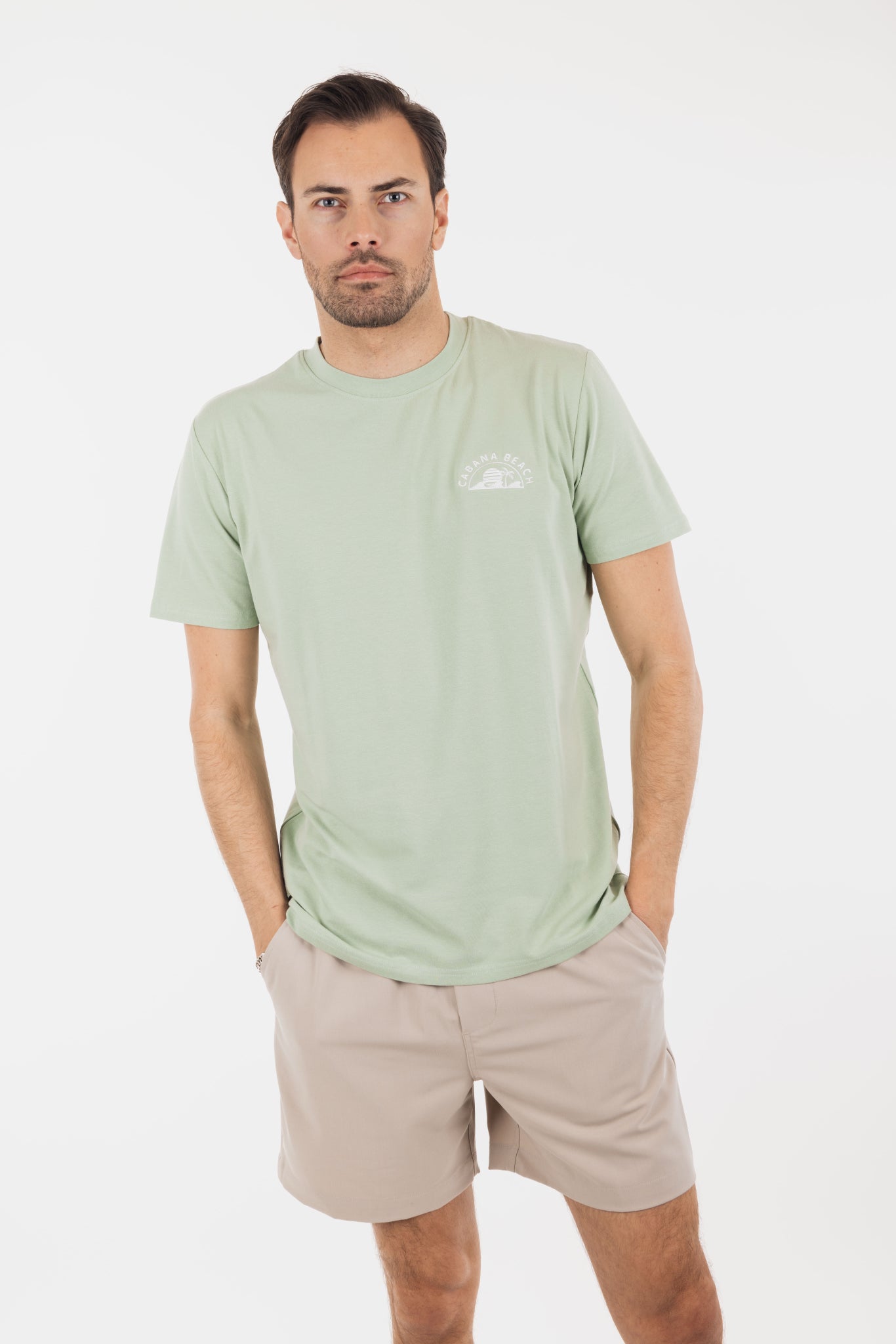 Urban Pioneers Male Javier tee T-SHIRT FROSTY GREEN