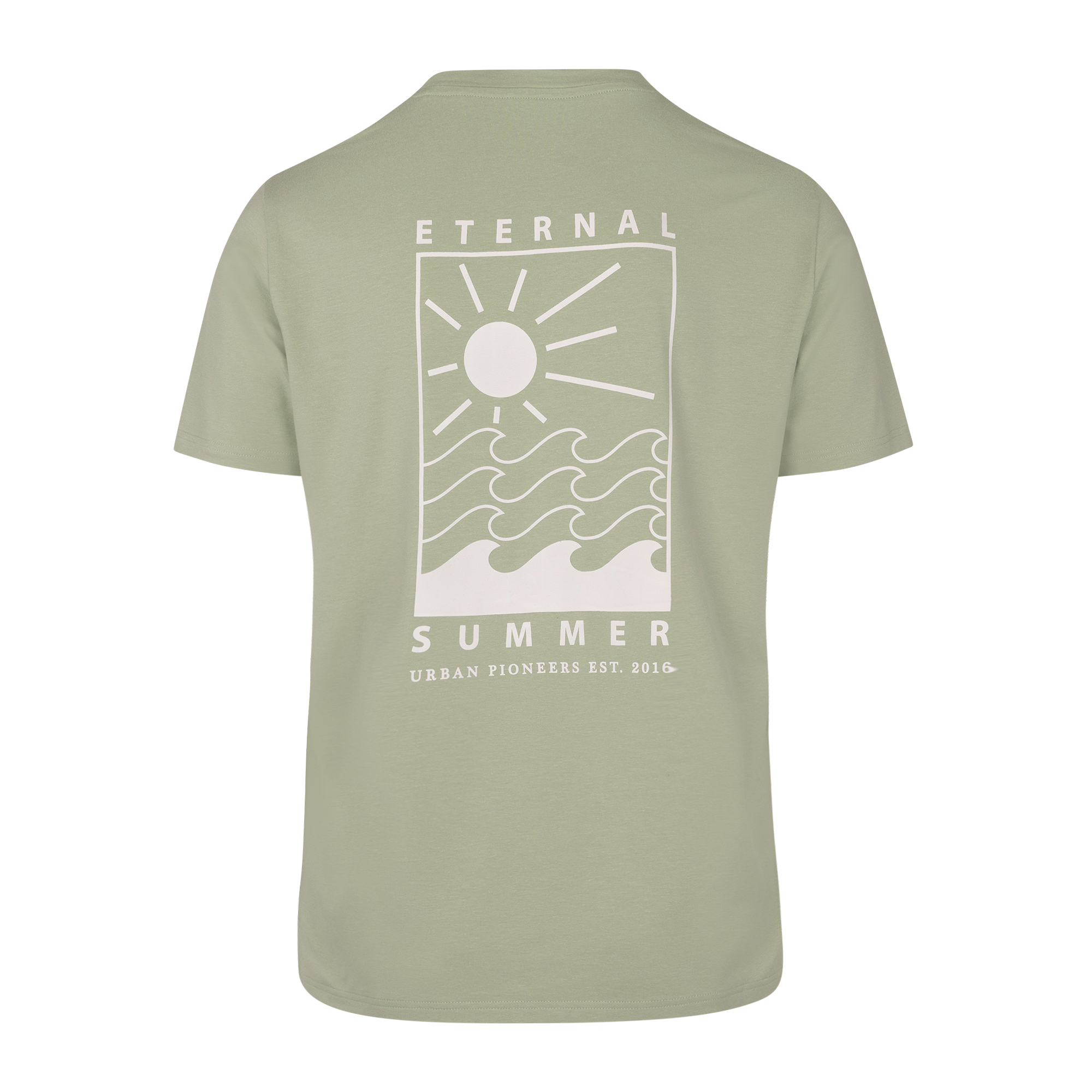 Urban Pioneers Male Javier tee T-SHIRT FROSTY GREEN