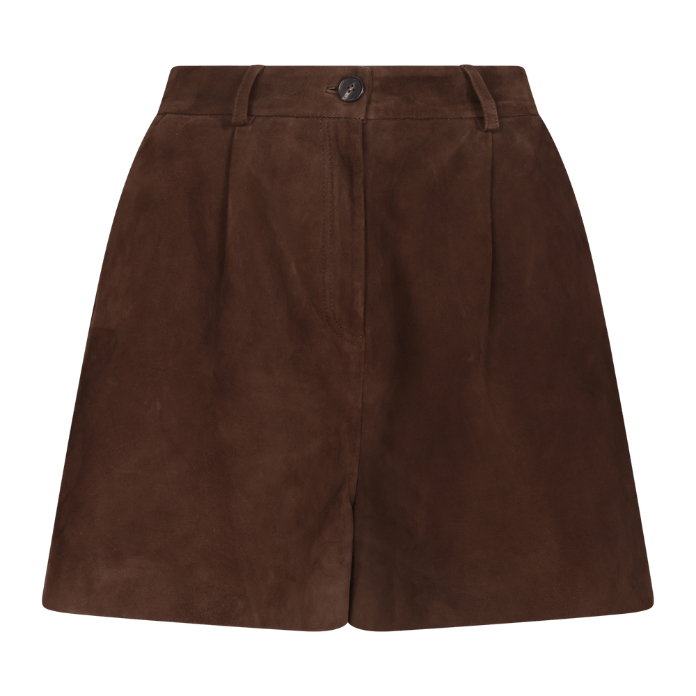 Urban Pioneers Female Jayla Suede SHORTS CHOCOLATE BROWN