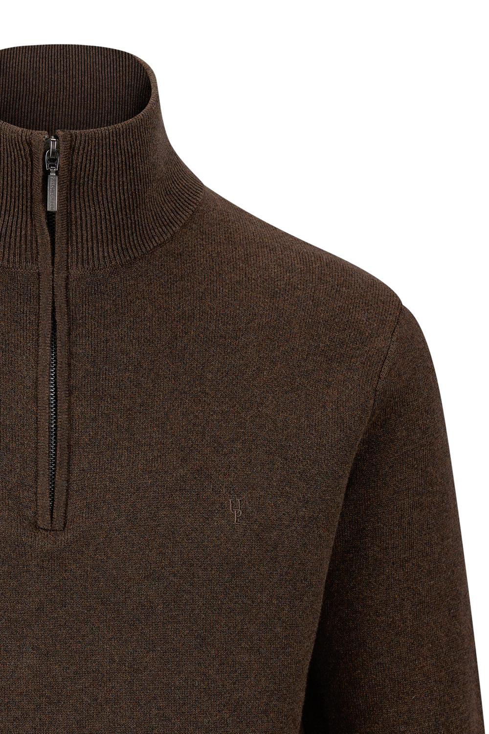 Urban Pioneers Male Jorge Half-zip SWEATER BROWN MELANGE