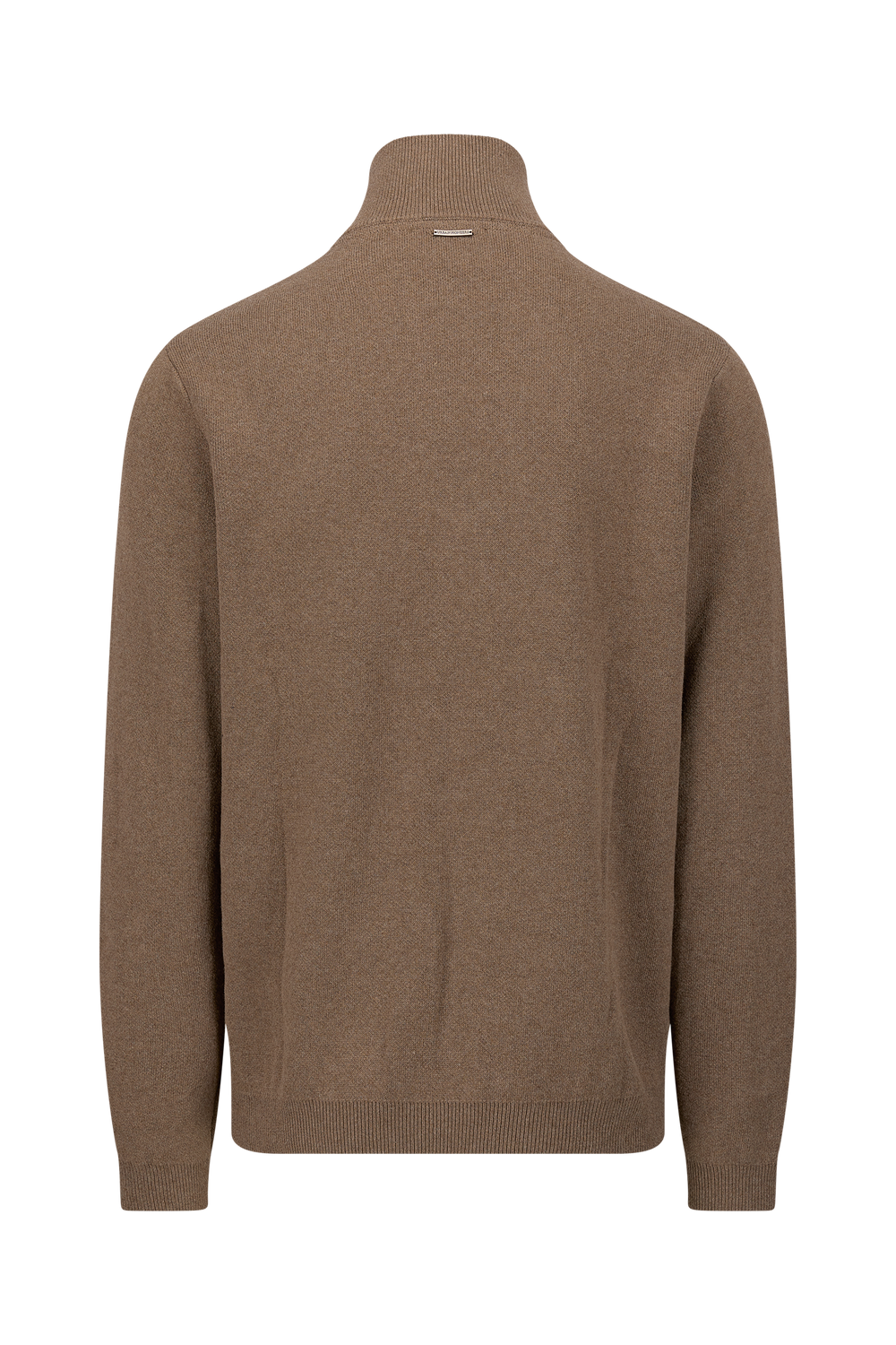 Urban Pioneers Male Jorge Half-zip SWEATER LIGHT BROWN MELANGE