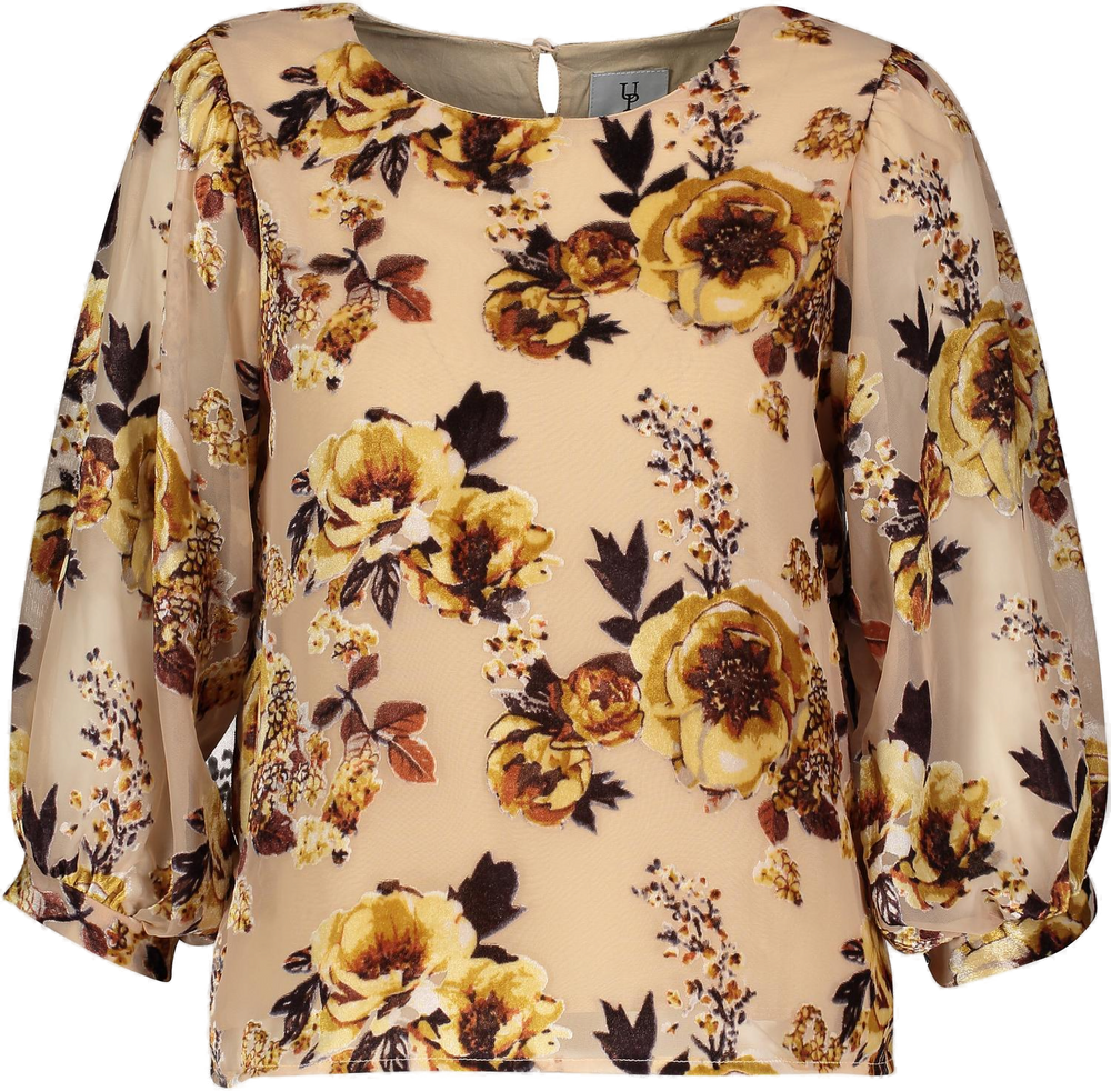 Urban Pioneers Female Jules Top TOP BEIGE AOP