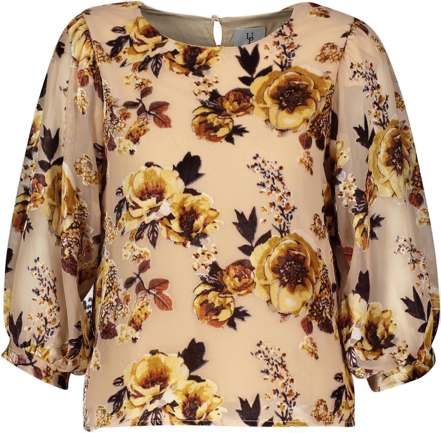 Urban Pioneers Female Jules Top TOP BEIGE AOP