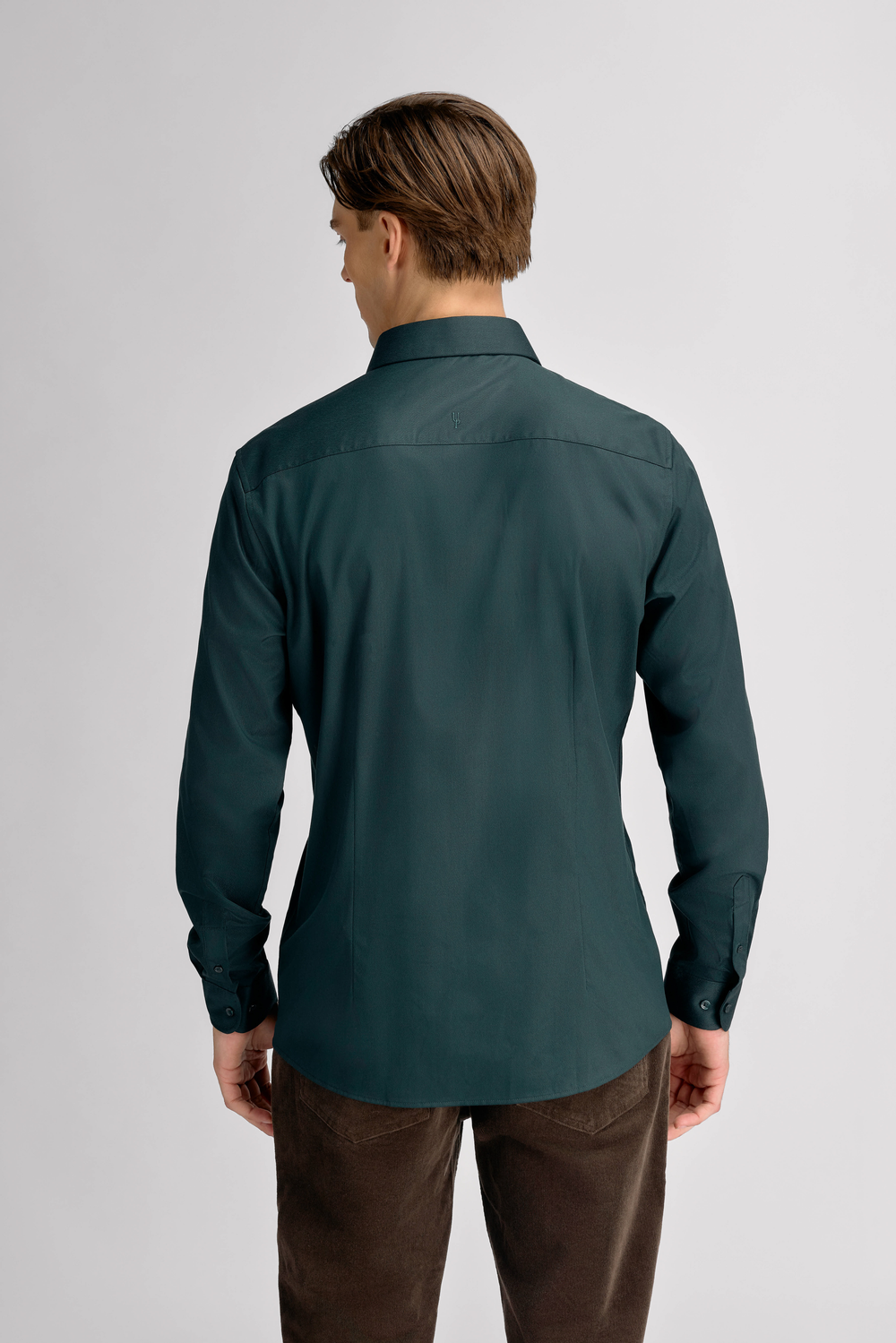 Urban Pioneers Male Julian LS Shirt SHIRT DARK EMERALD