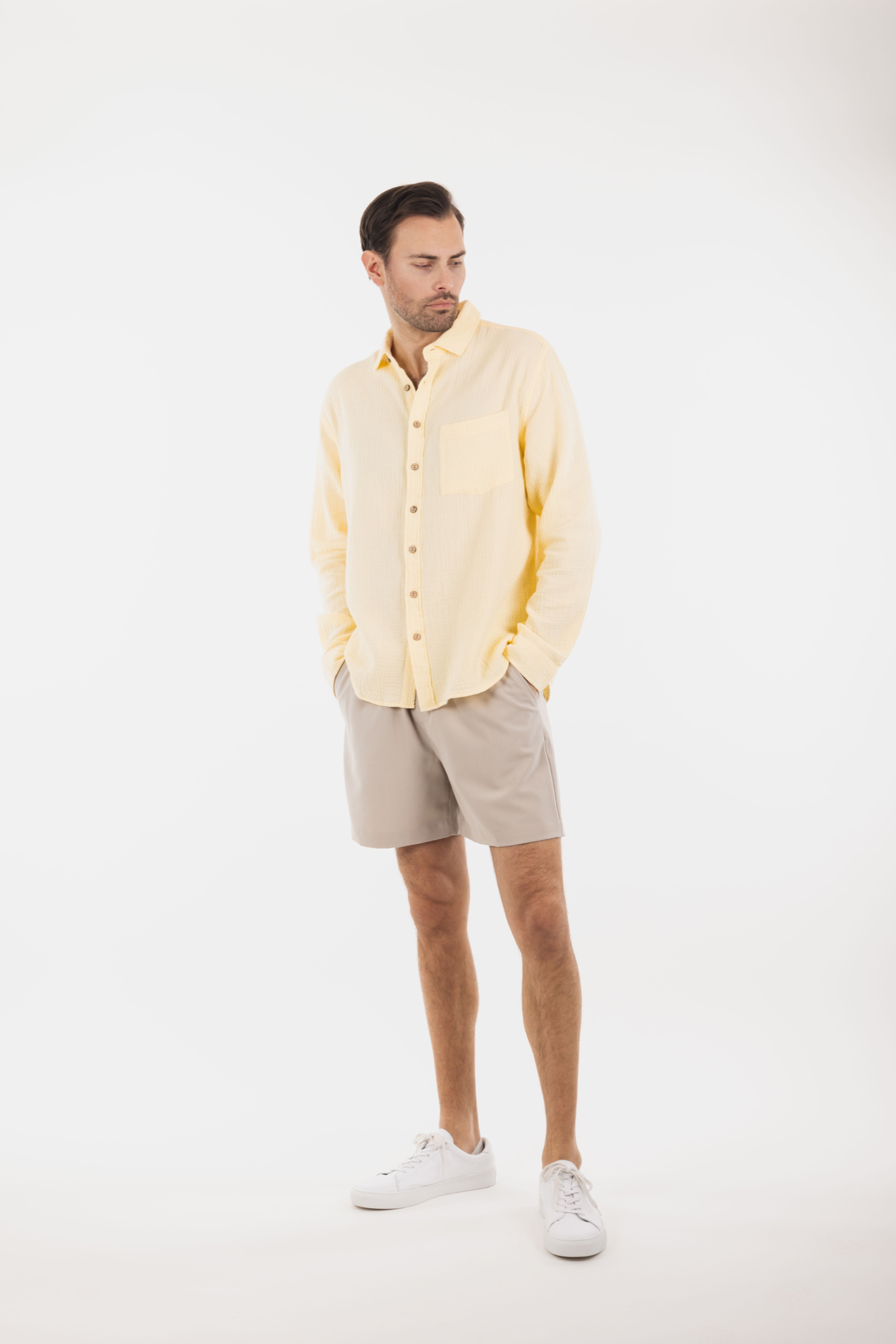 Urban Pioneers Male Keaton Shirt SHIRT LIGHT YELLOW