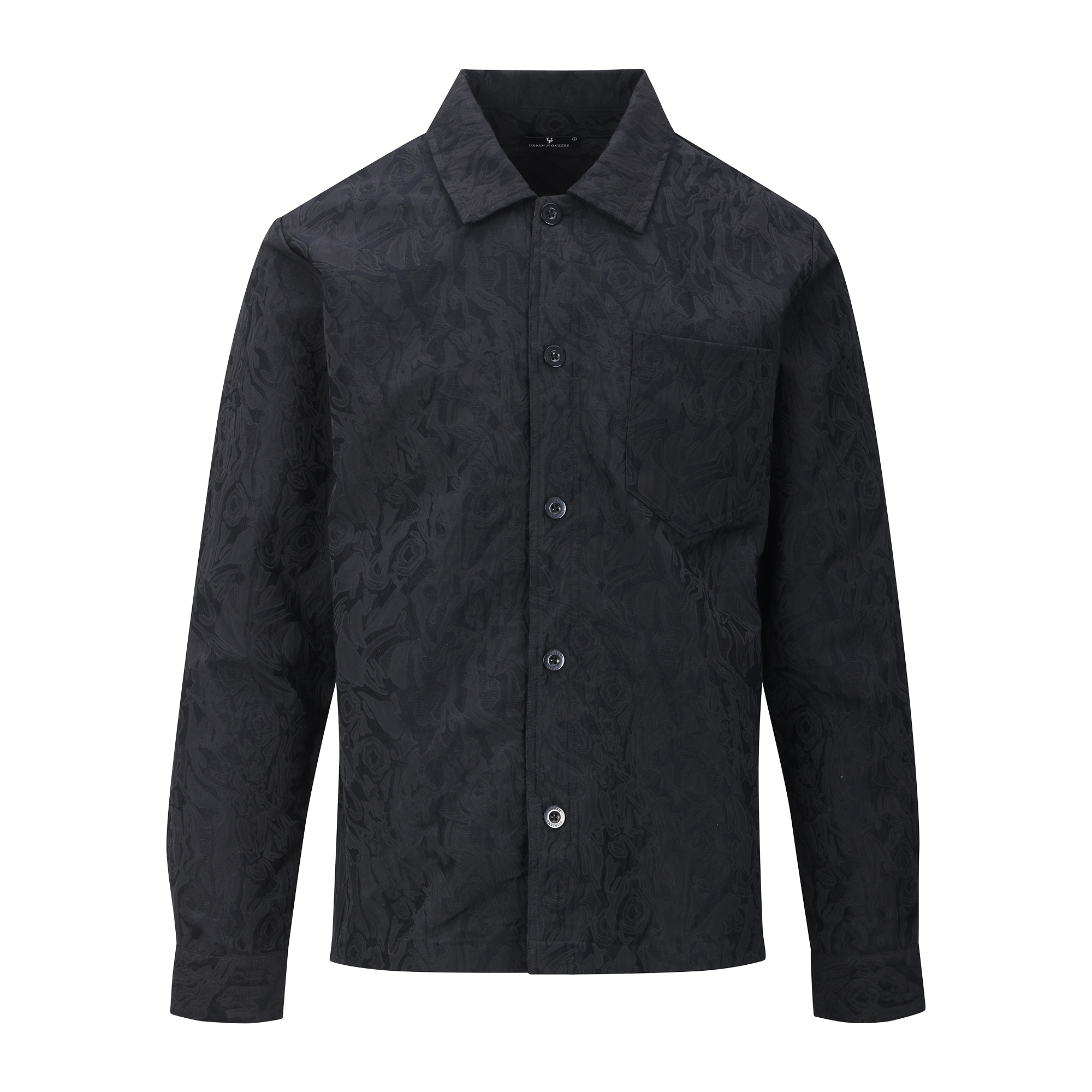 Urban Pioneers Male Lavrans Overshirt SHIRT BLACK AOP