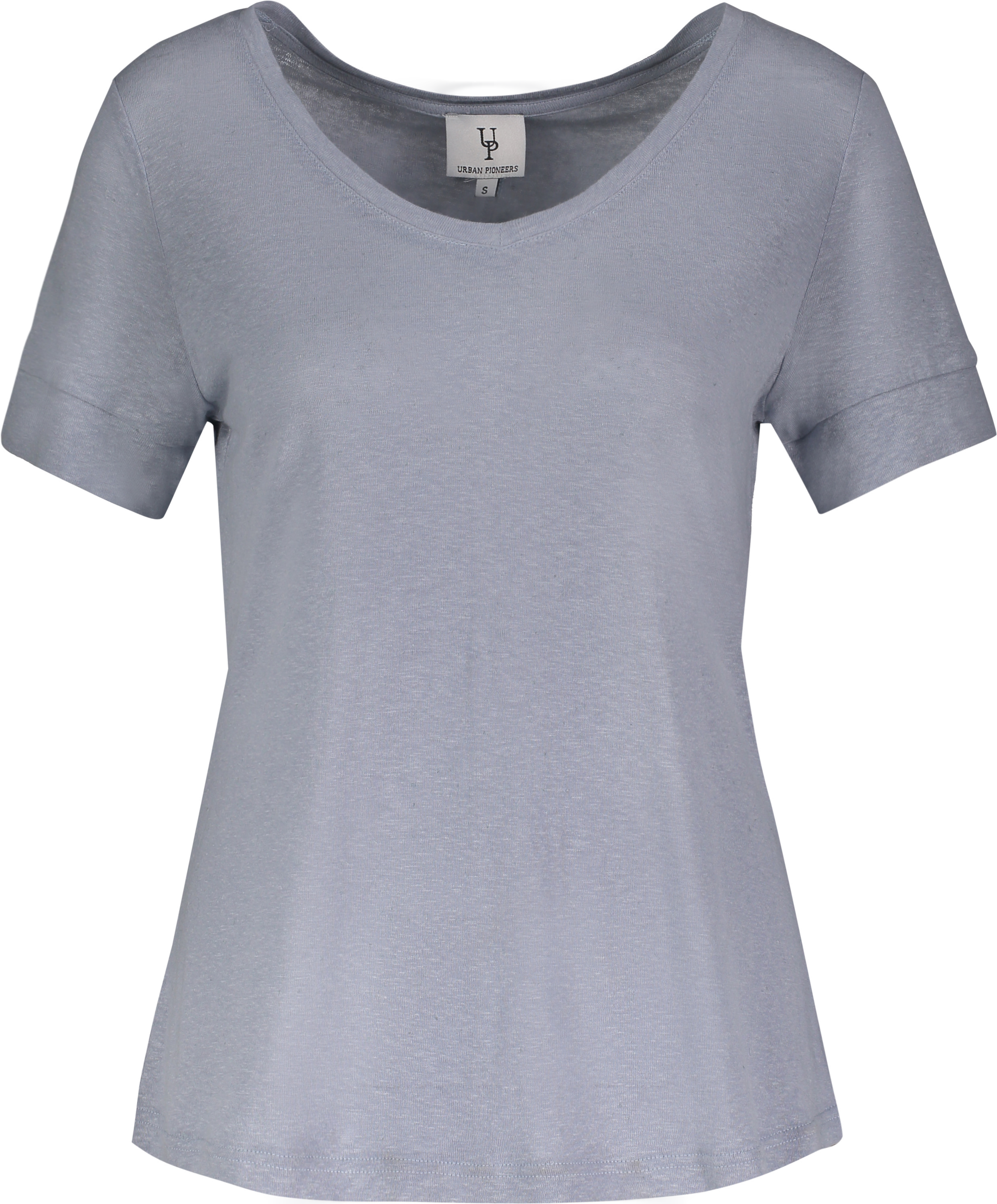 Urban Pioneers Female Lily V-neck T-SHIRT BLUE FOG