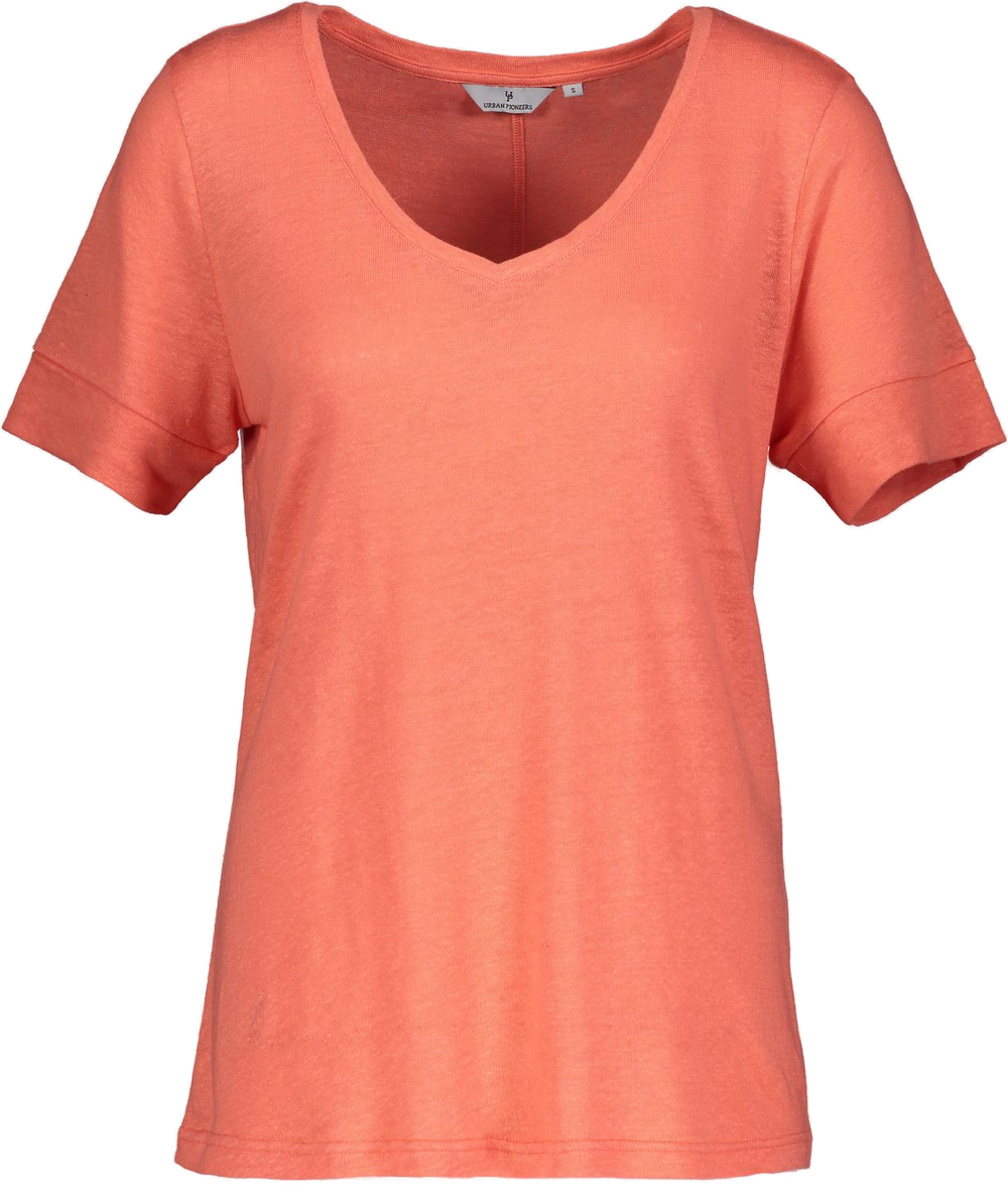 Urban Pioneers Female Lily V-neck T-SHIRT EMBERGLOW