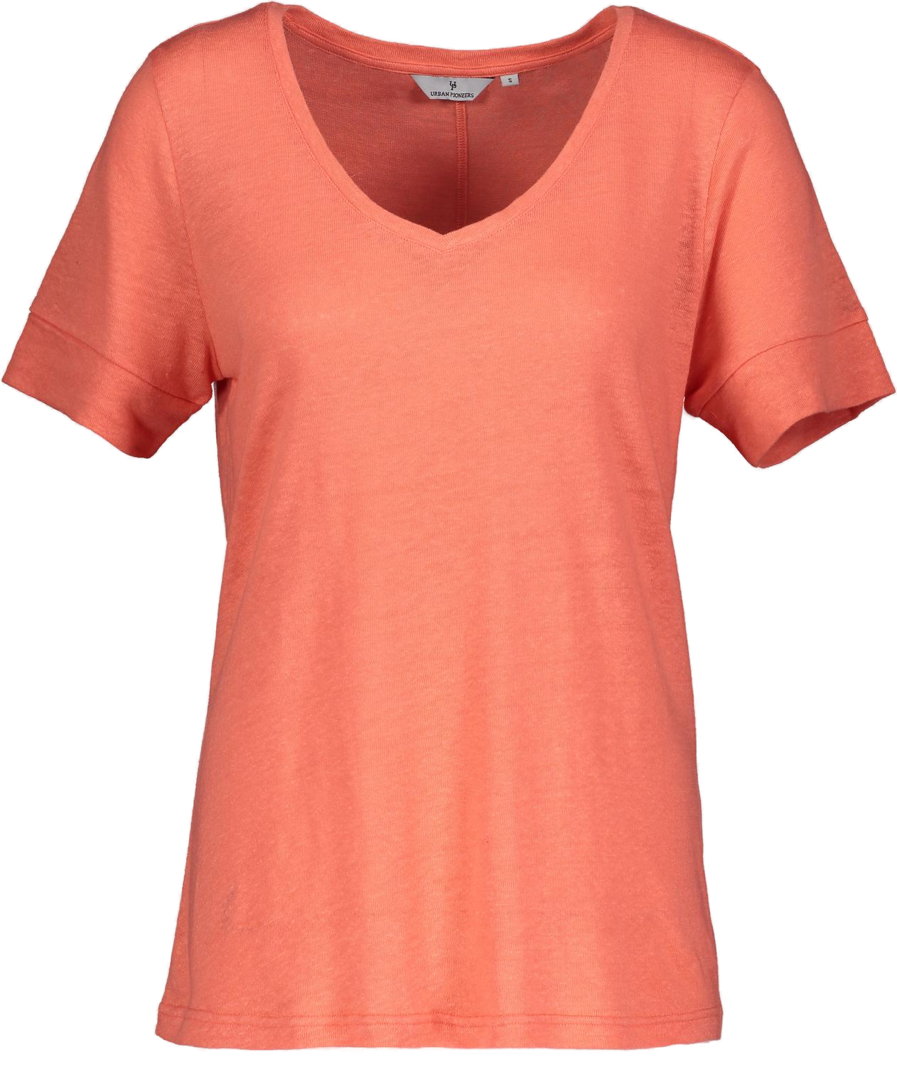 Urban Pioneers Female Lily V-neck T-SHIRT EMBERGLOW