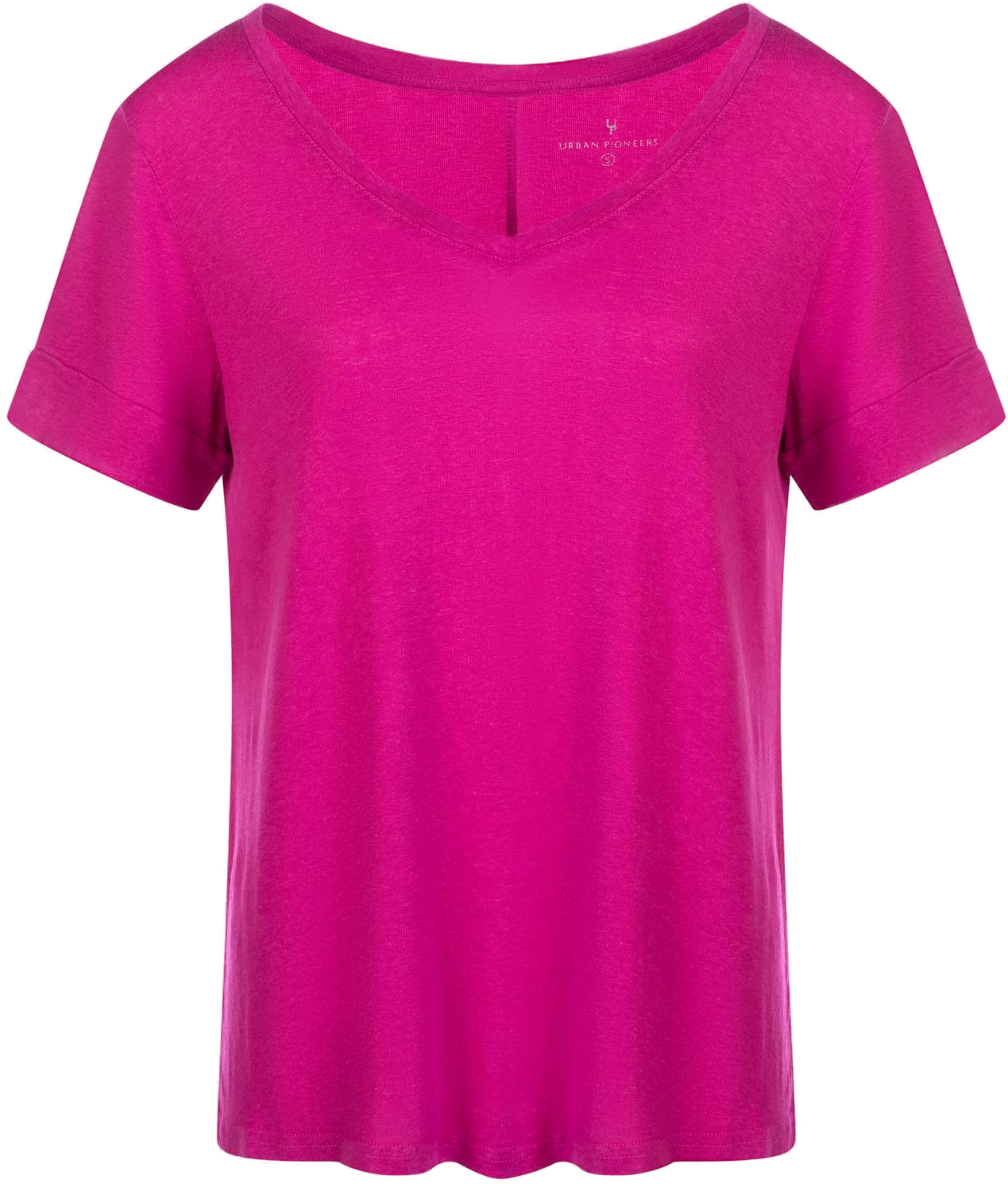 Urban Pioneers Female Lily V-neck T-SHIRT FESTIVAL FUCHSIA
