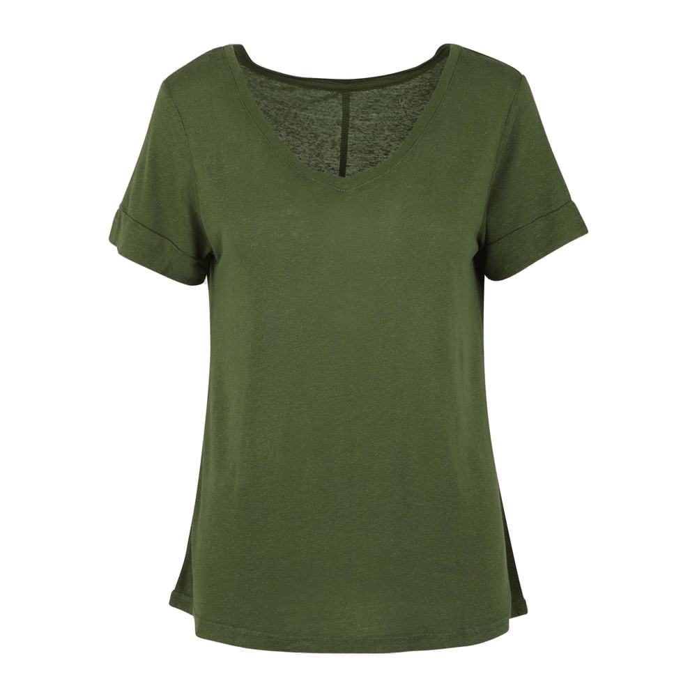 Urban Pioneers Female Lily V-neck T-SHIRT OLIVE