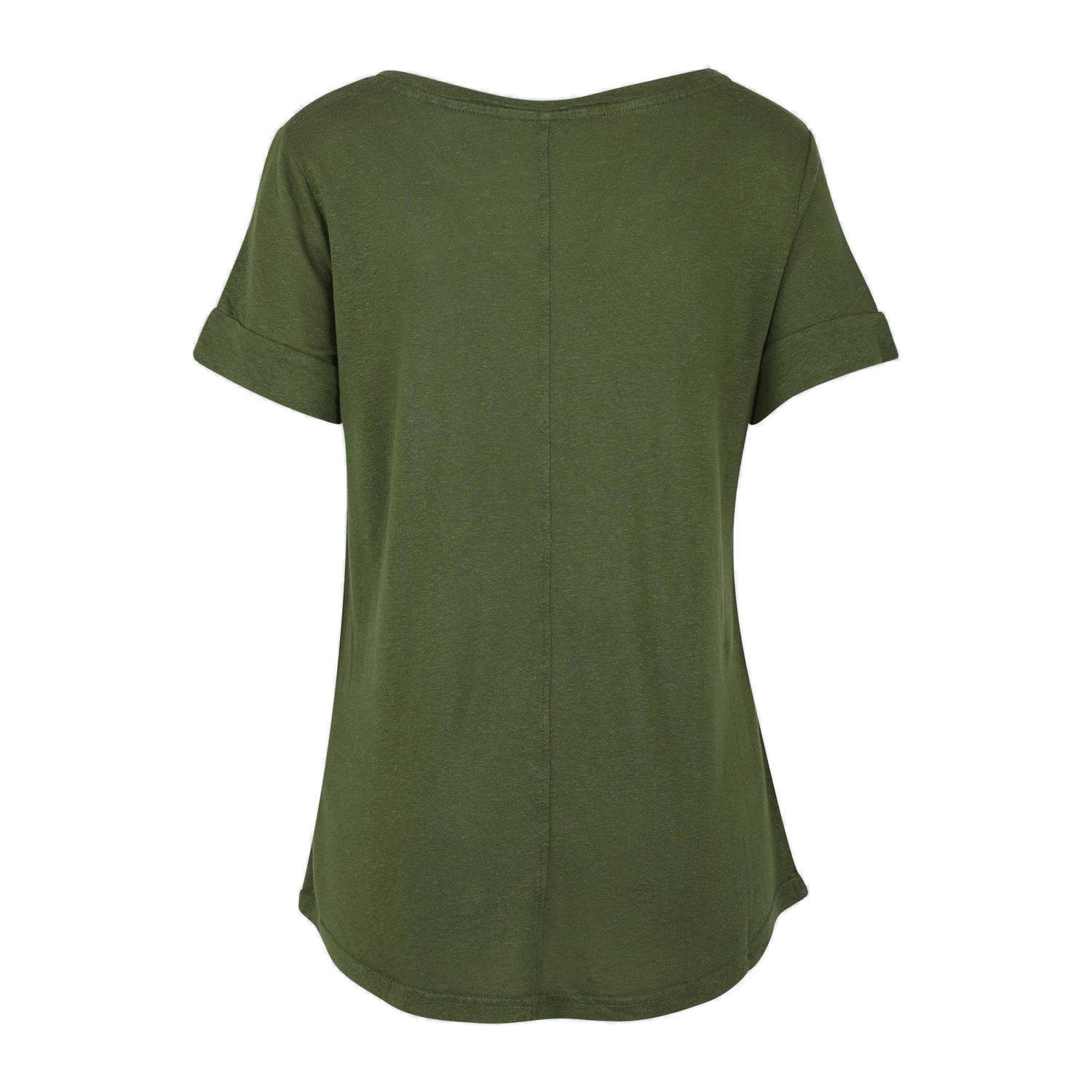 Urban Pioneers Female Lily V-neck T-SHIRT OLIVE