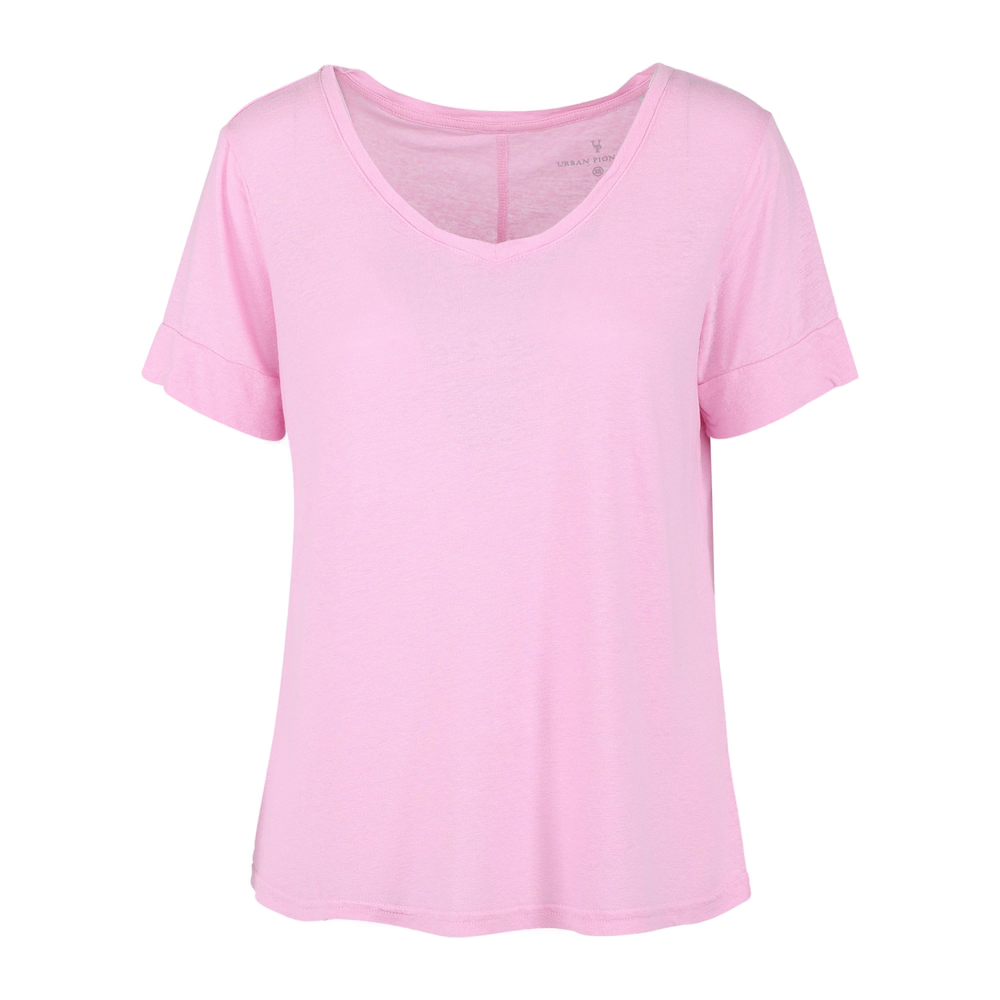 Urban Pioneers Female Lily V-neck T-SHIRT PINK