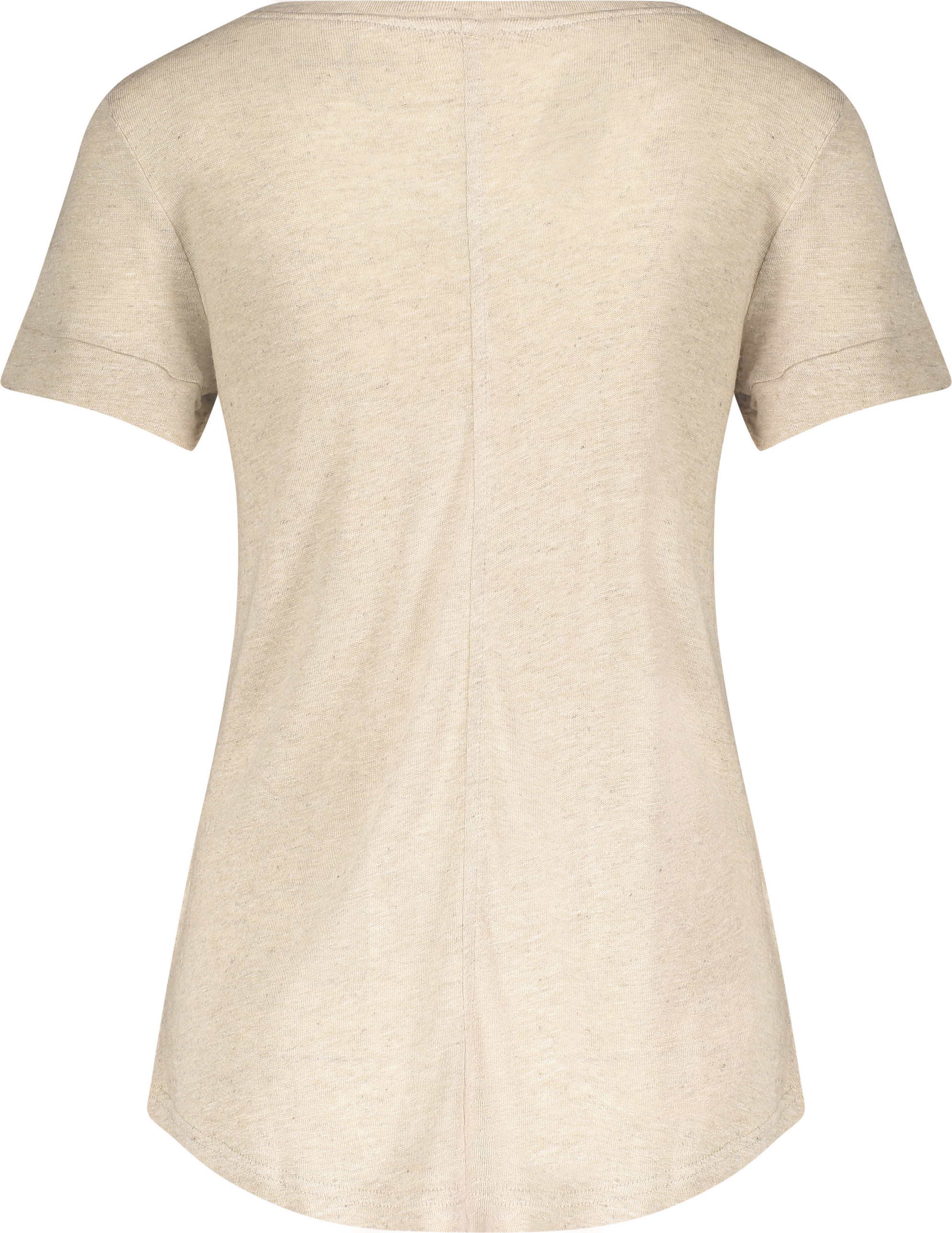 Urban Pioneers Female Lily V-neck T-SHIRT SAND MELANGE