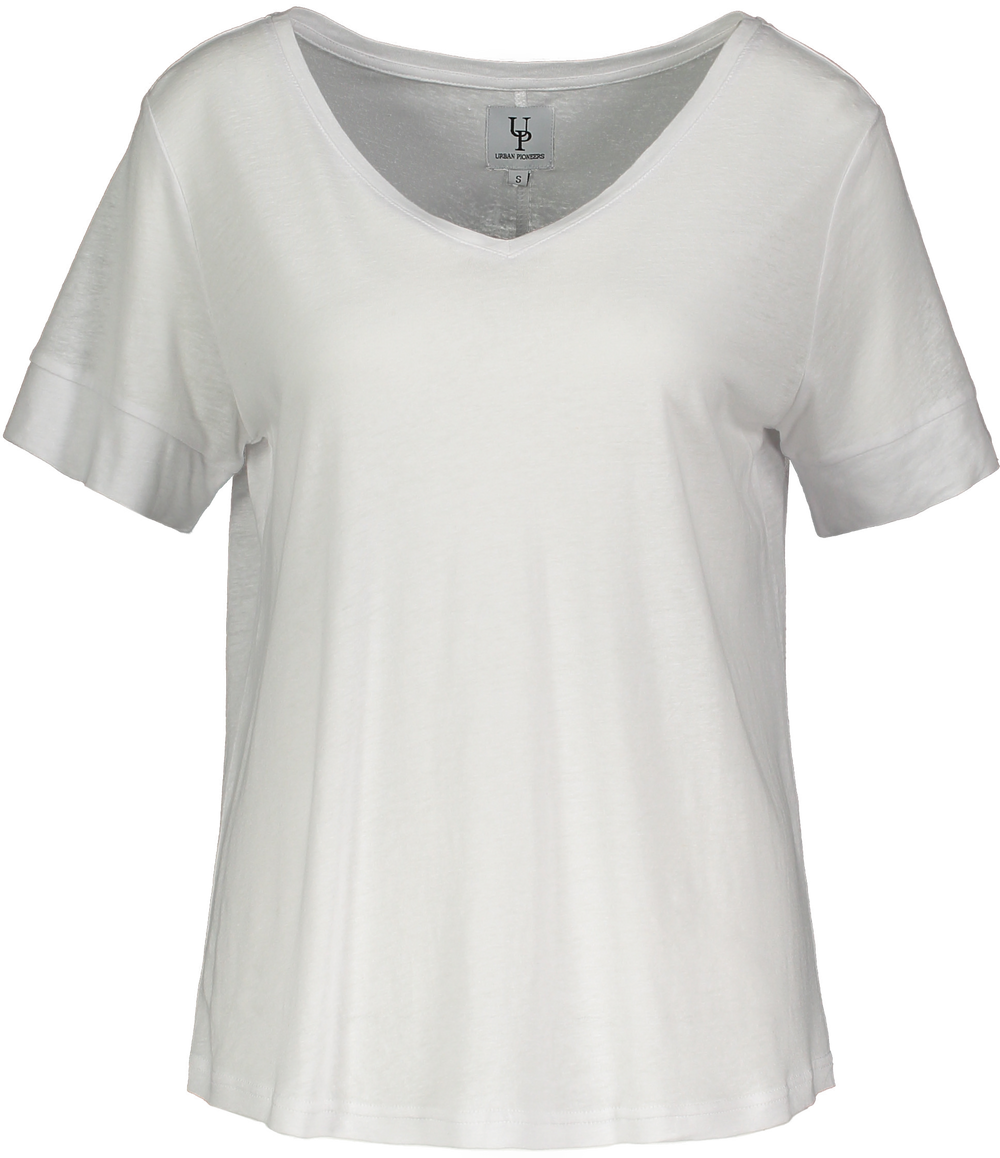 Urban Pioneers Female Lily V-neck T-SHIRT WHITE