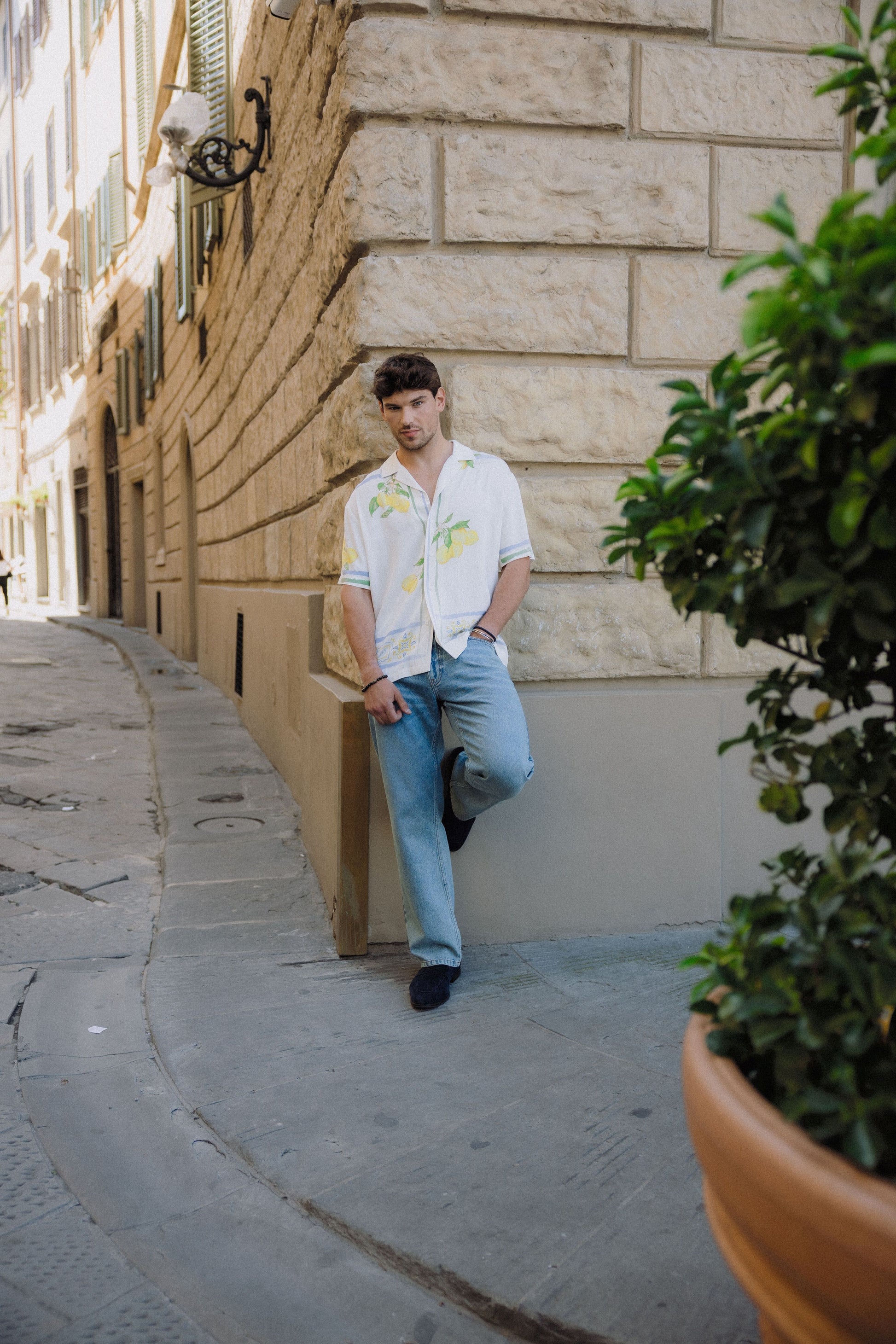 Urban Pioneers Male Limone SS Shirt SS SHIRT LEMONS AOP