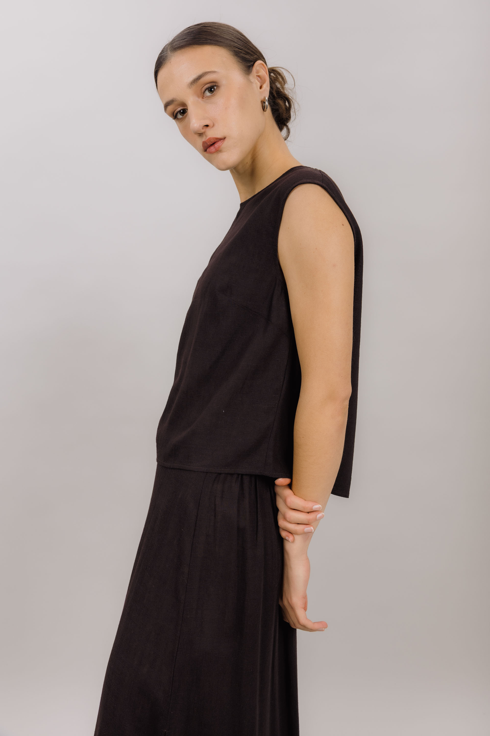 Urban Pioneers Female Lina Top TOP ESPRESSO