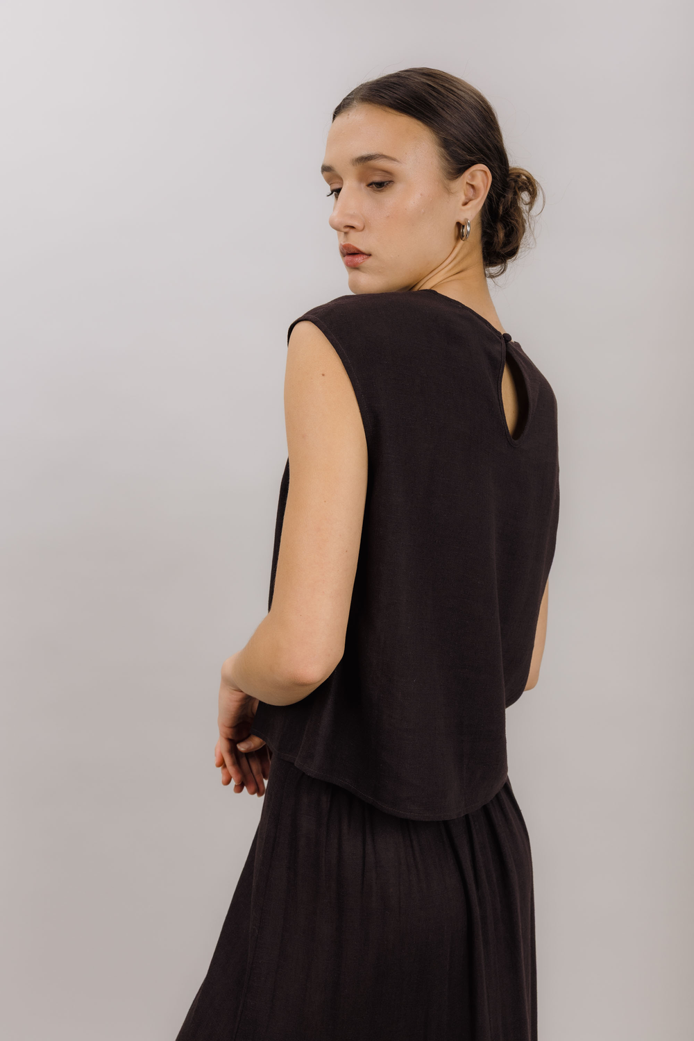 Urban Pioneers Female Lina Top TOP ESPRESSO