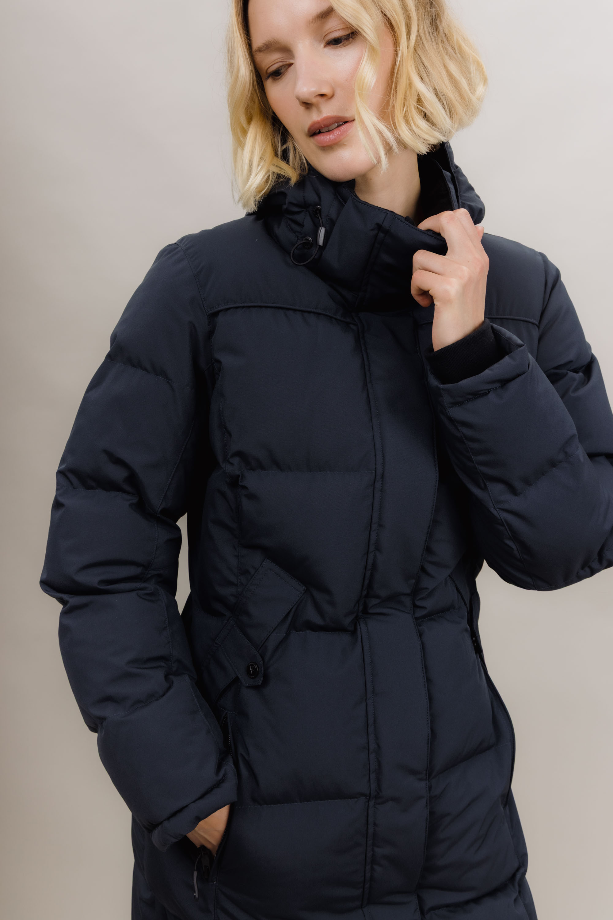Urban Pioneers Female Liv Coat PARKA BLUE GRAPHITE