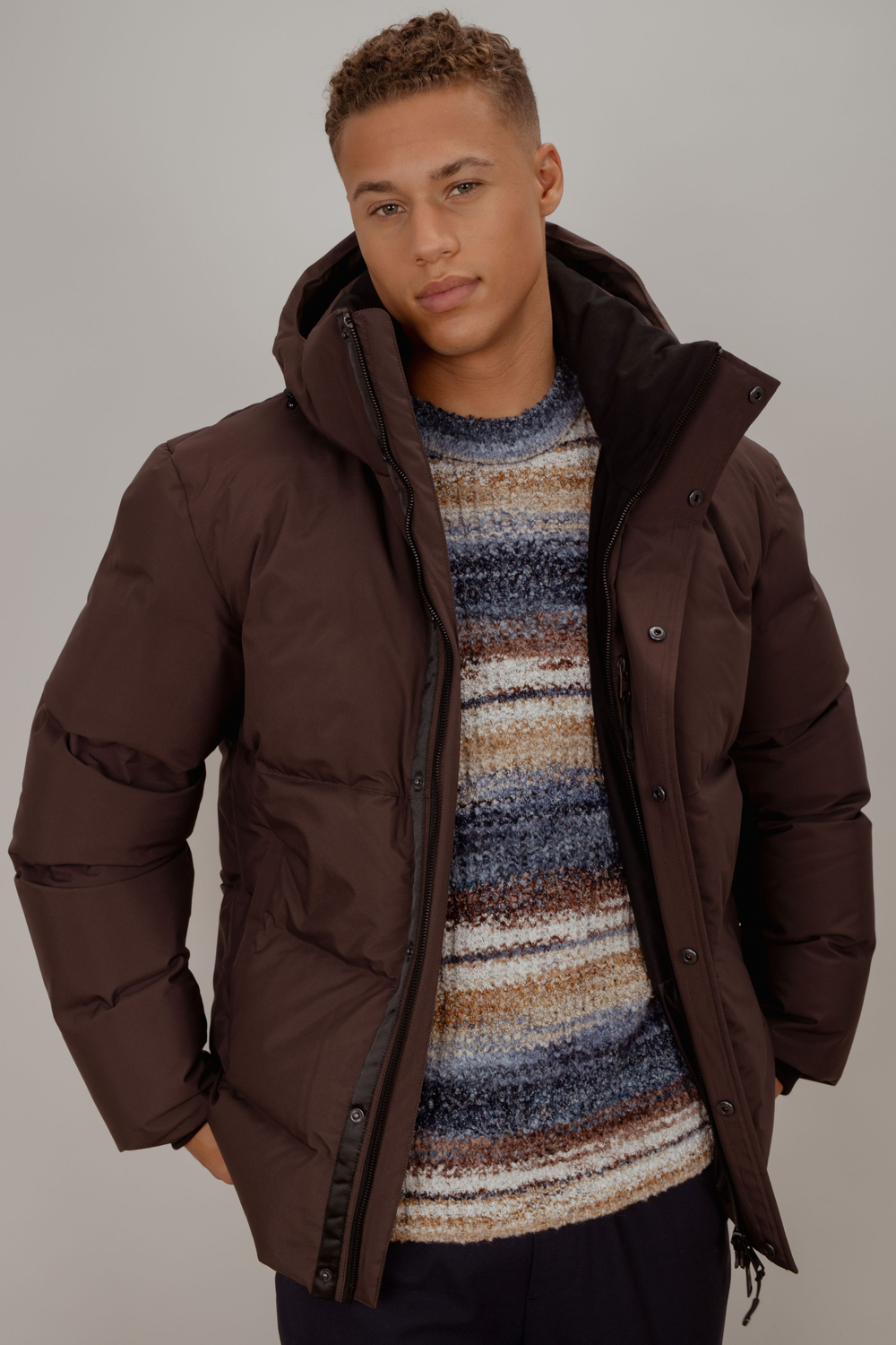 Urban Pioneers Male Lofoten Down Jacket JACKET BLACK COFFEE