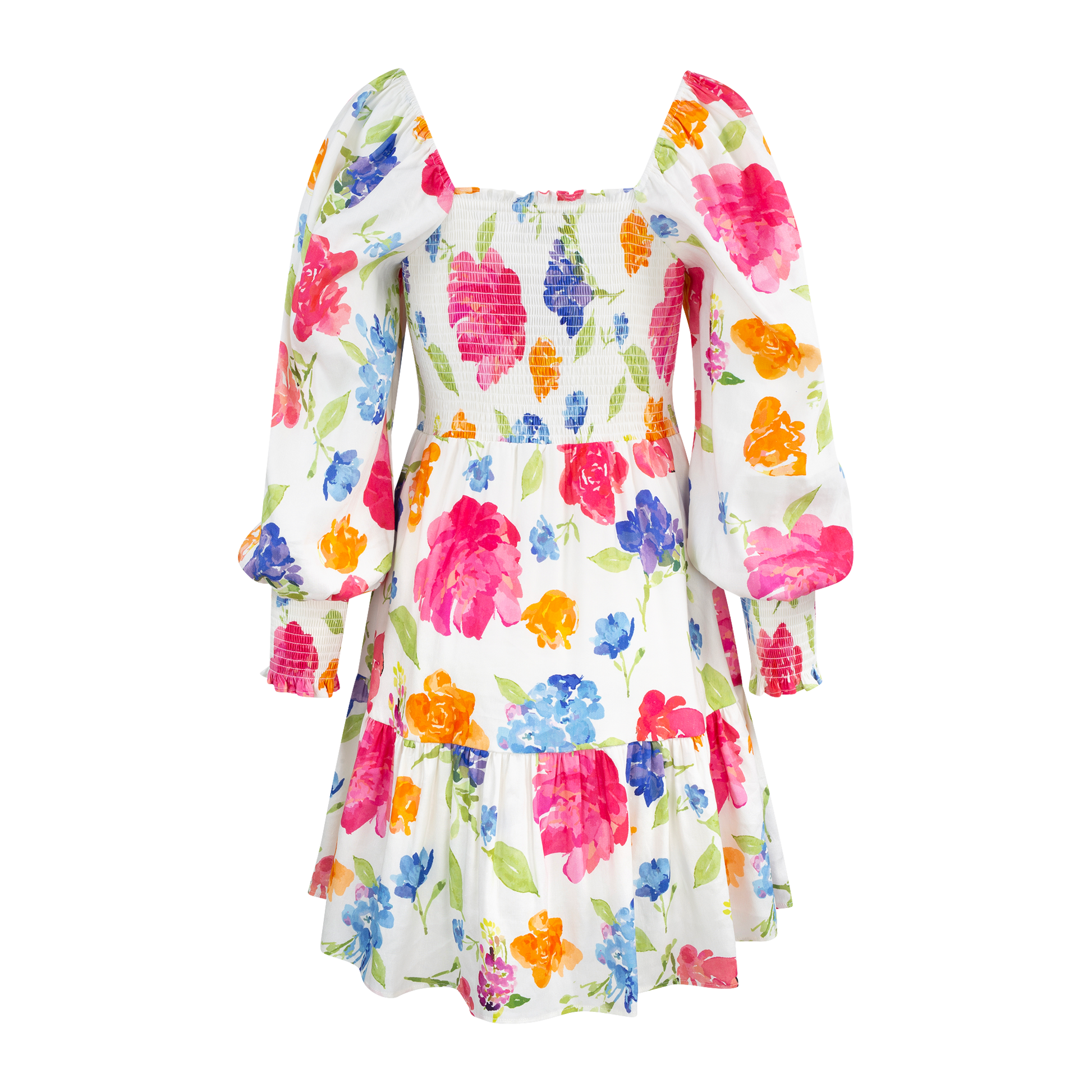Urban Pioneers Female Lola Dress DRESS WATERCOLOUR BLOSSOM AOP
