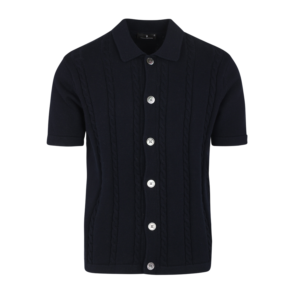Urban Pioneers Male Louis SS SHIRT DARK NAVY